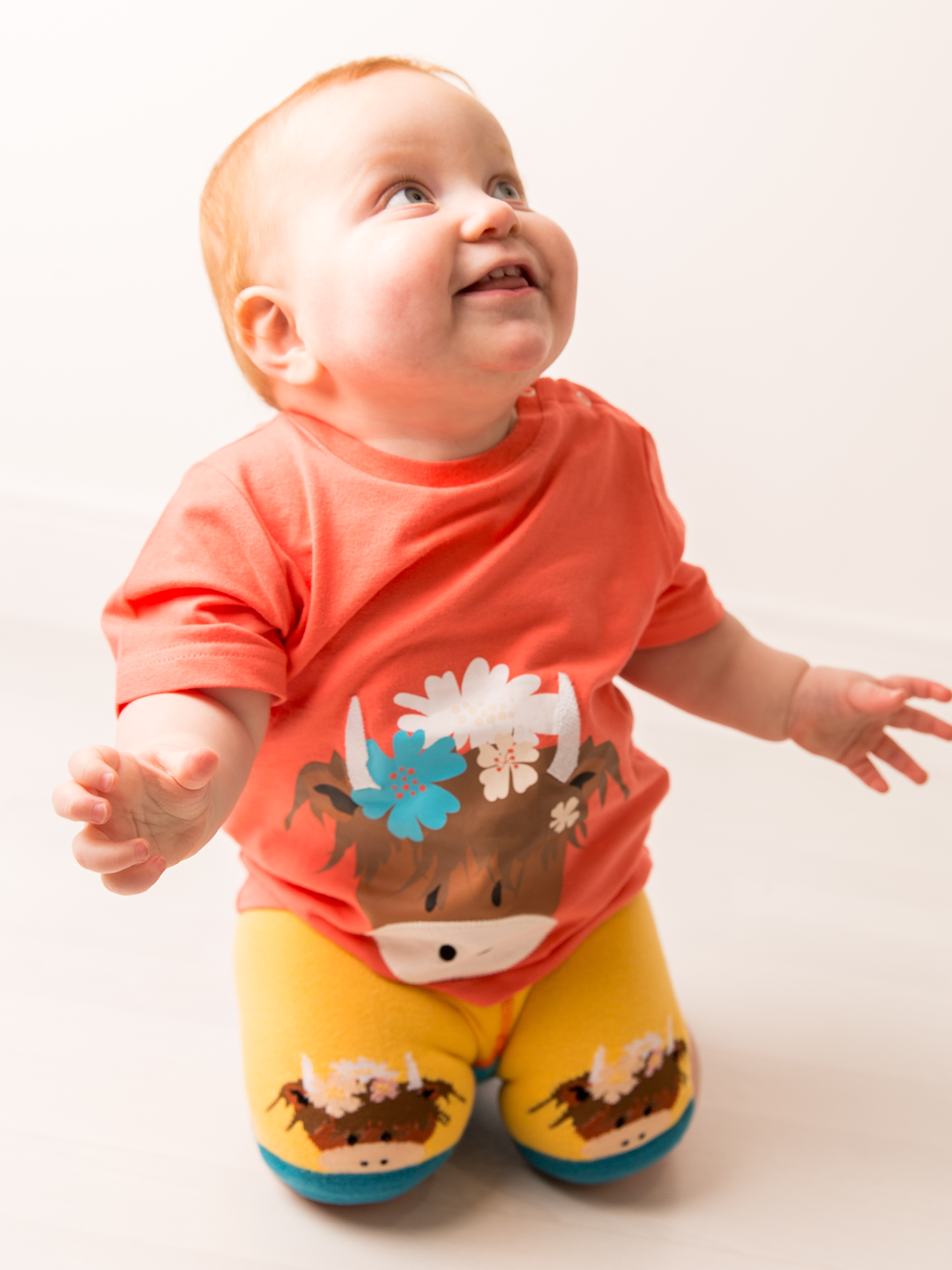 Bonnie Highland Cow Short Sleeve T-Shirt