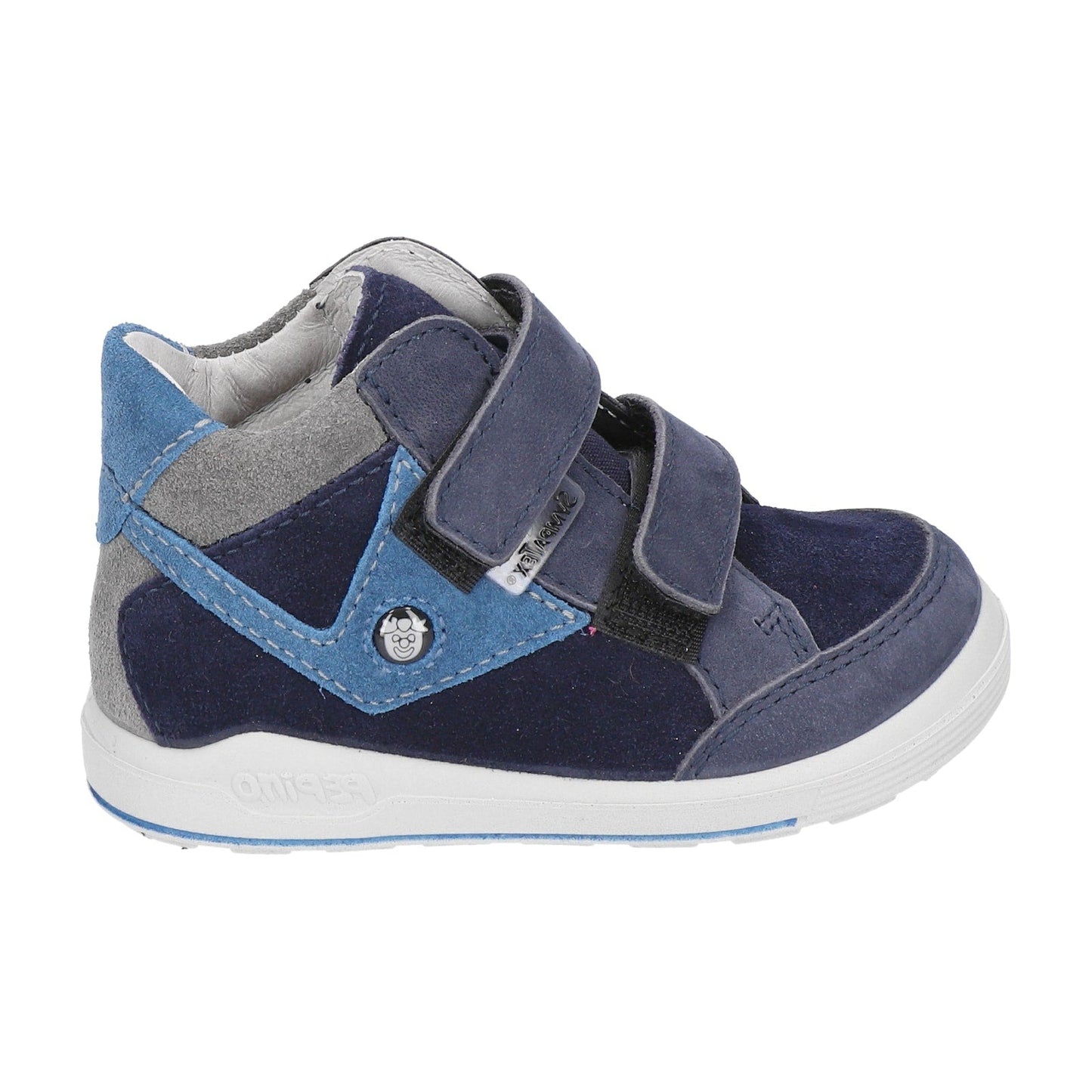 Kimo Waterproof Boot in Navy and Blue Nubuk Leather