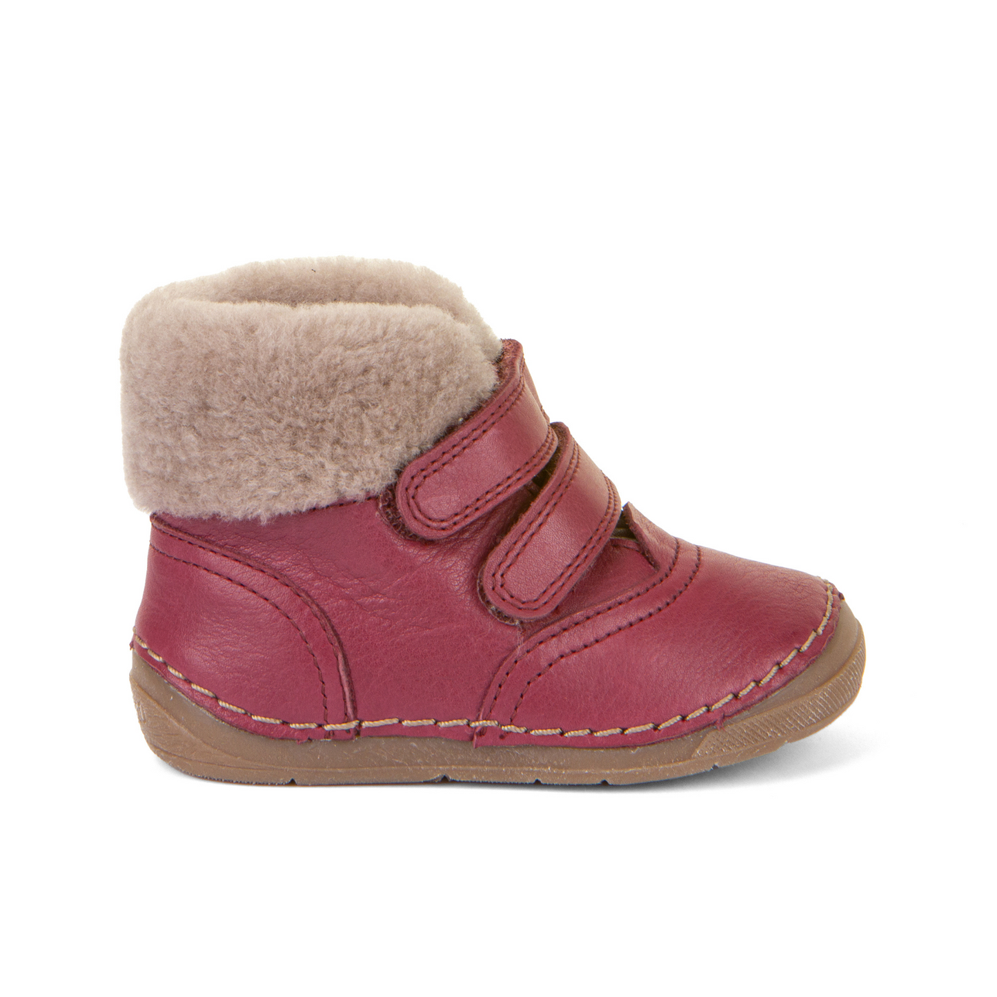 Paix Bordeaux Winter Furry First Walking Boot