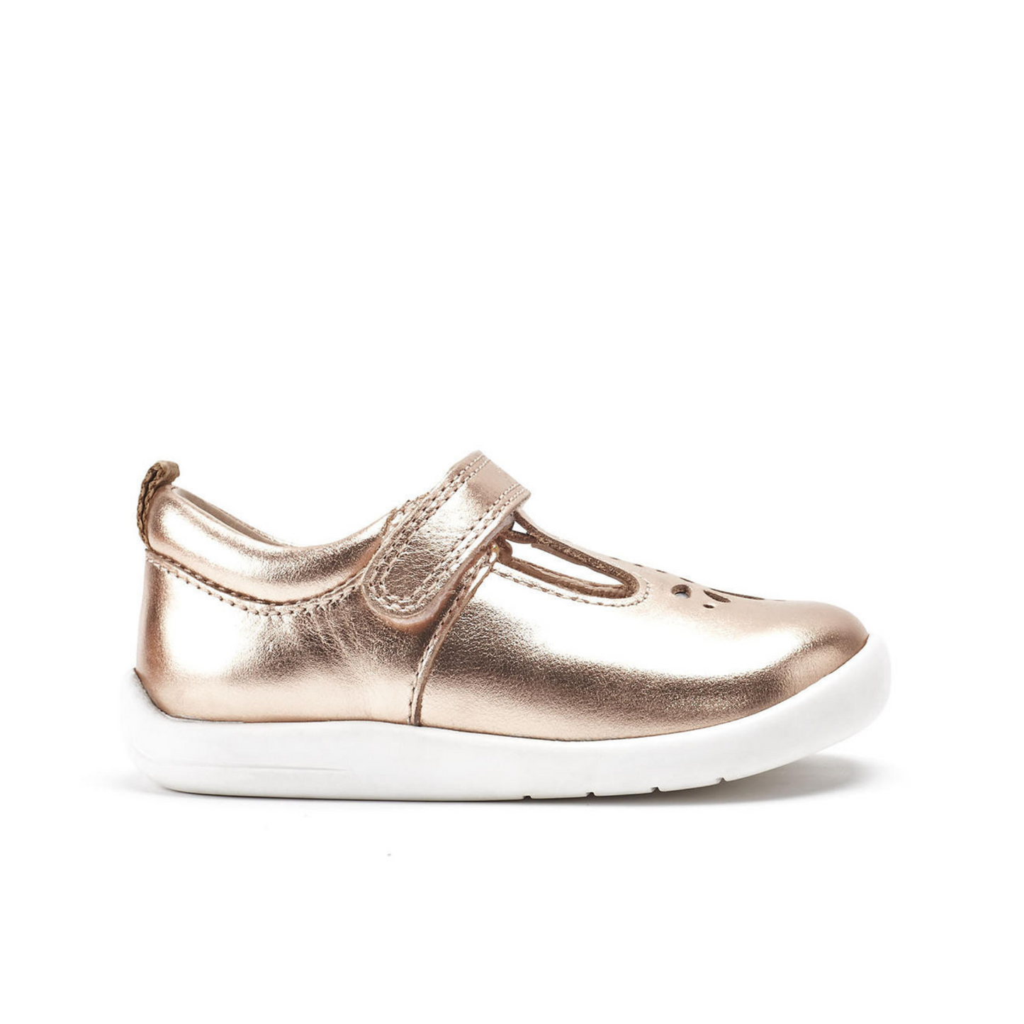Puzzle Rose Gold Girl's First Walking Shoe