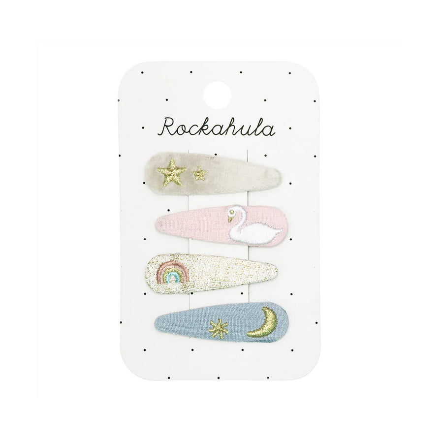 Enchanted Embroidered Clip Set