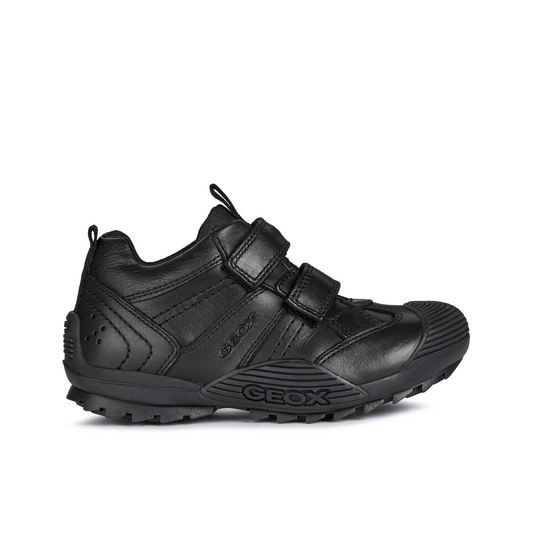 Savage A Black Leather Boys School Shoe