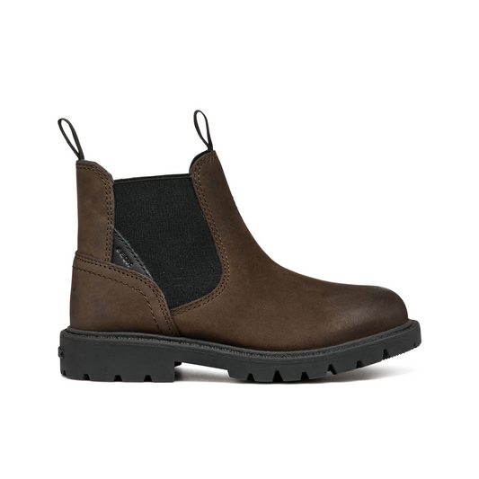 Shaylax Coffee Brown Leather Ankle Boot