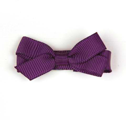 Small Grossgrain Bow Hair Clip