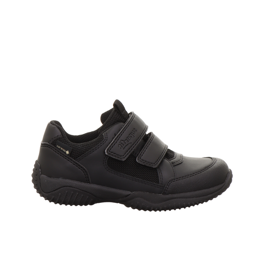 Storm Boys Black Leather Gortex Waterproof School Shoe