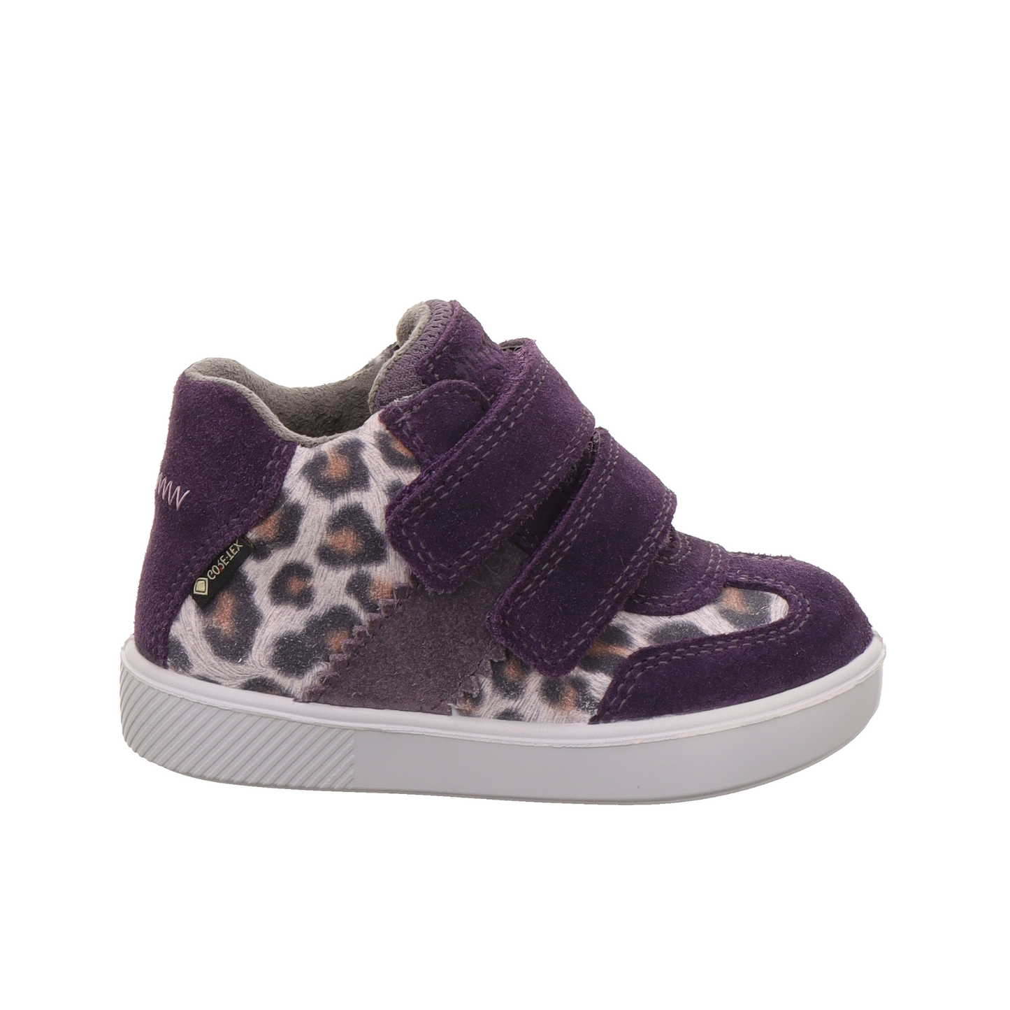 Supies Waterproof Purple and Leopard Print Suede And Leather Boot