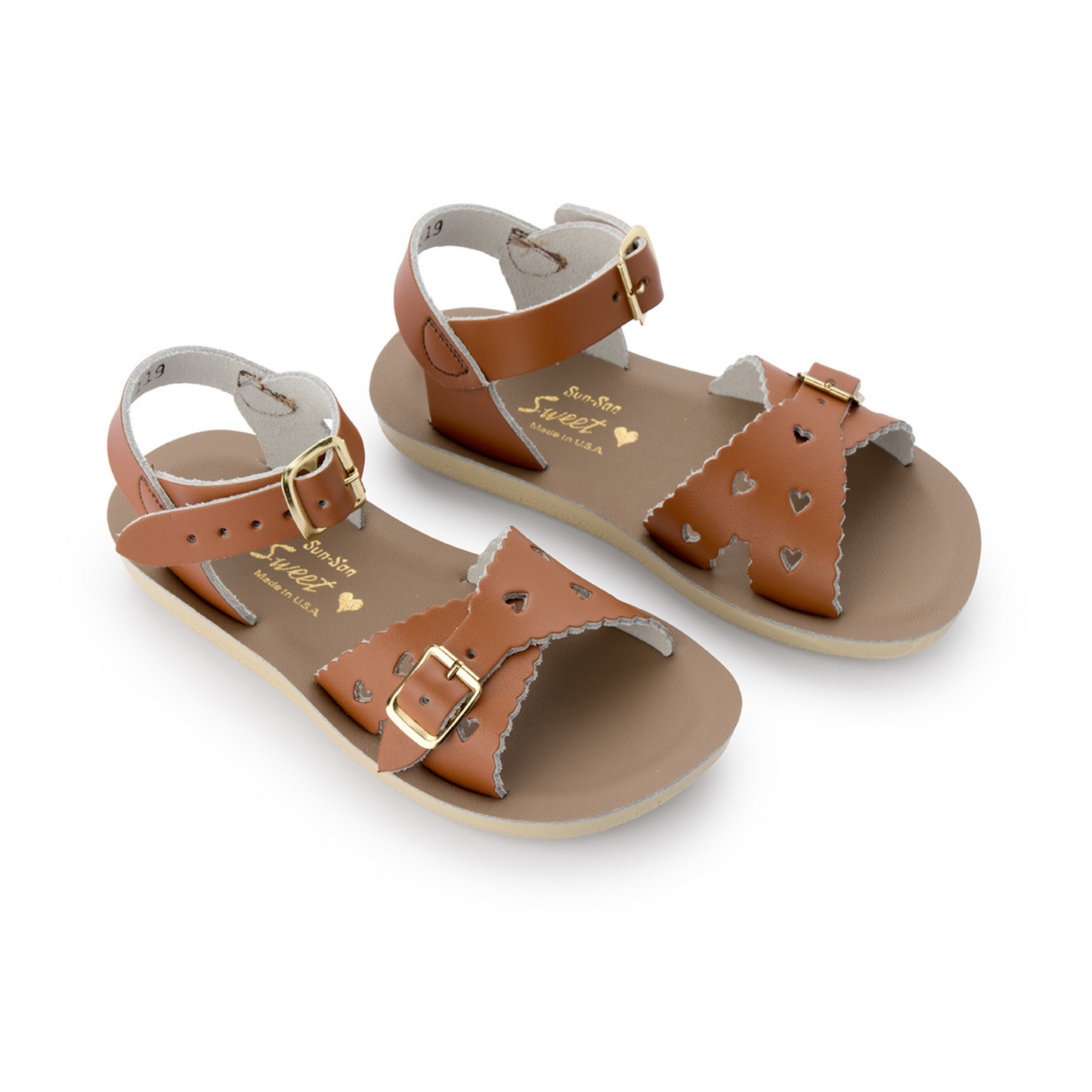 Sweetheart Tan Leather Sandal