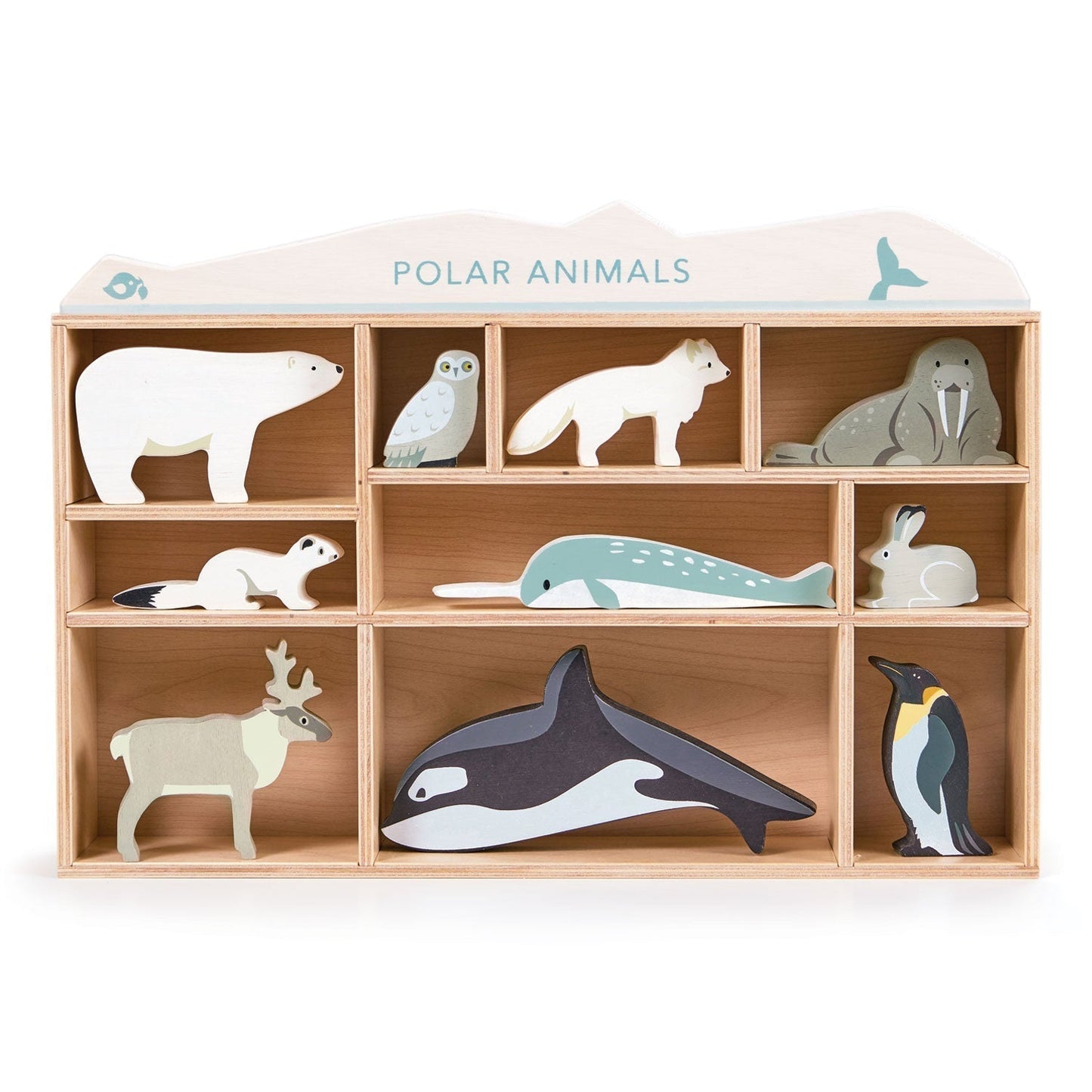 Wooden Polar Animal Arctic Fox