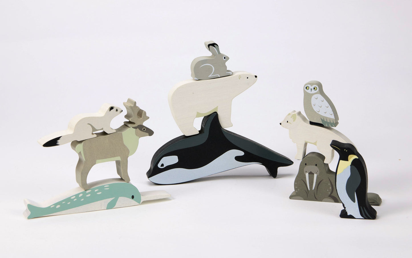 Wooden Polar Animal Arctic Fox