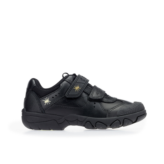 Tarantula Black Leather Boys School Shoe