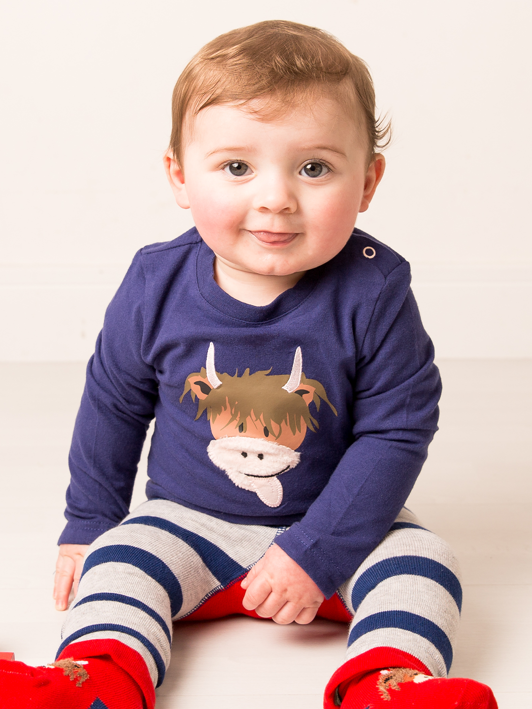 Hamish The Highland Cow Long Sleeve Top