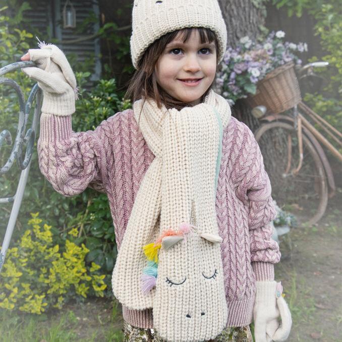 Rainbow Unicorn Knitted Hat