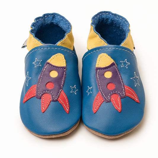 Zoom Rocket Navy Leather Soft Soles