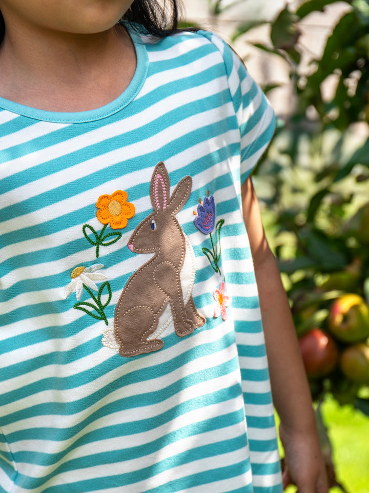 Lindsey T-Shirt Blue Stripe Rabbit
