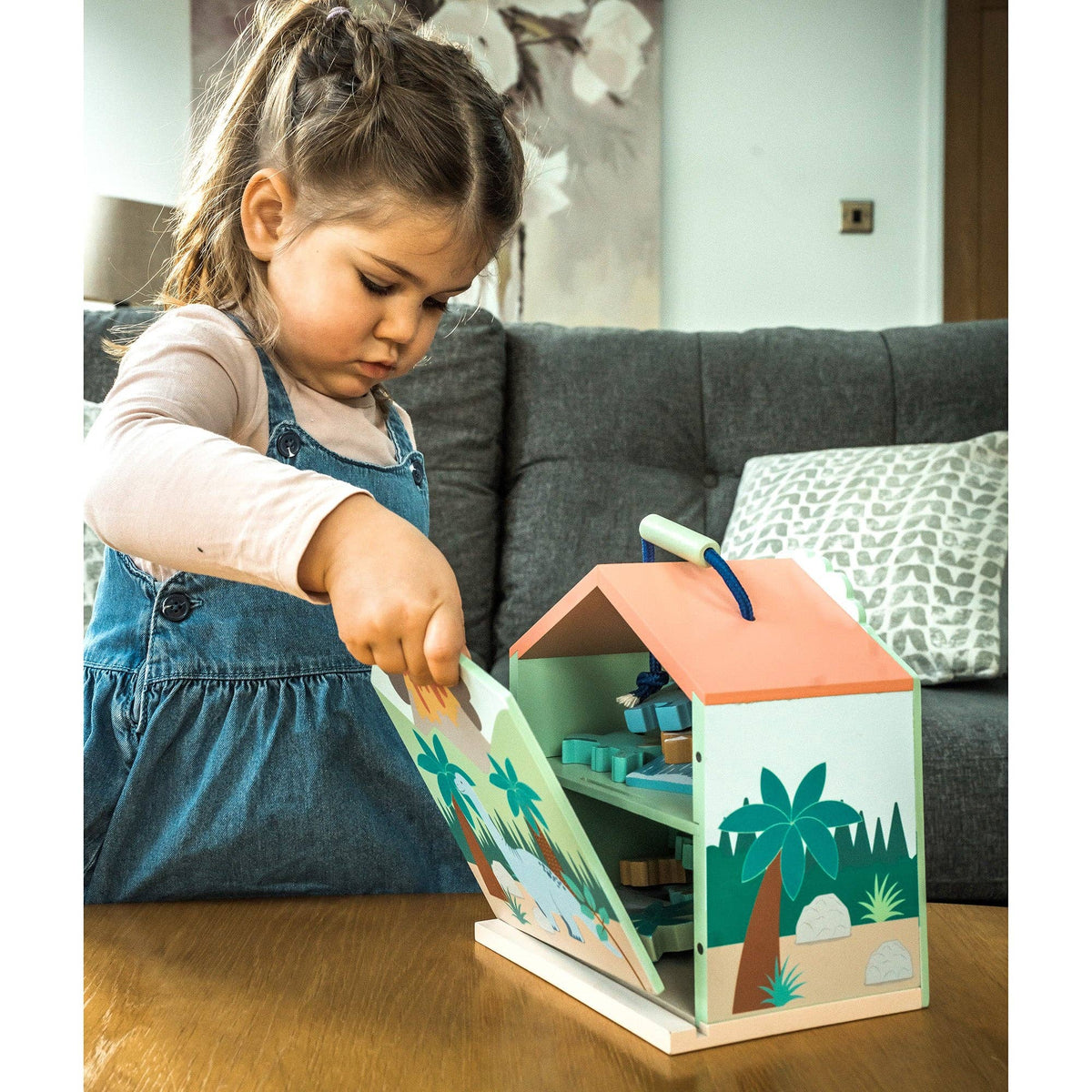 Wooden Dinosaur Play Set