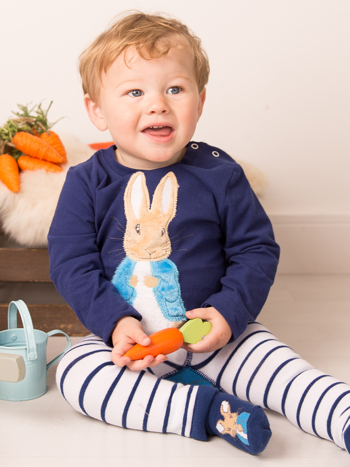 Classic Peter Rabbit Navy Long Sleeve Top