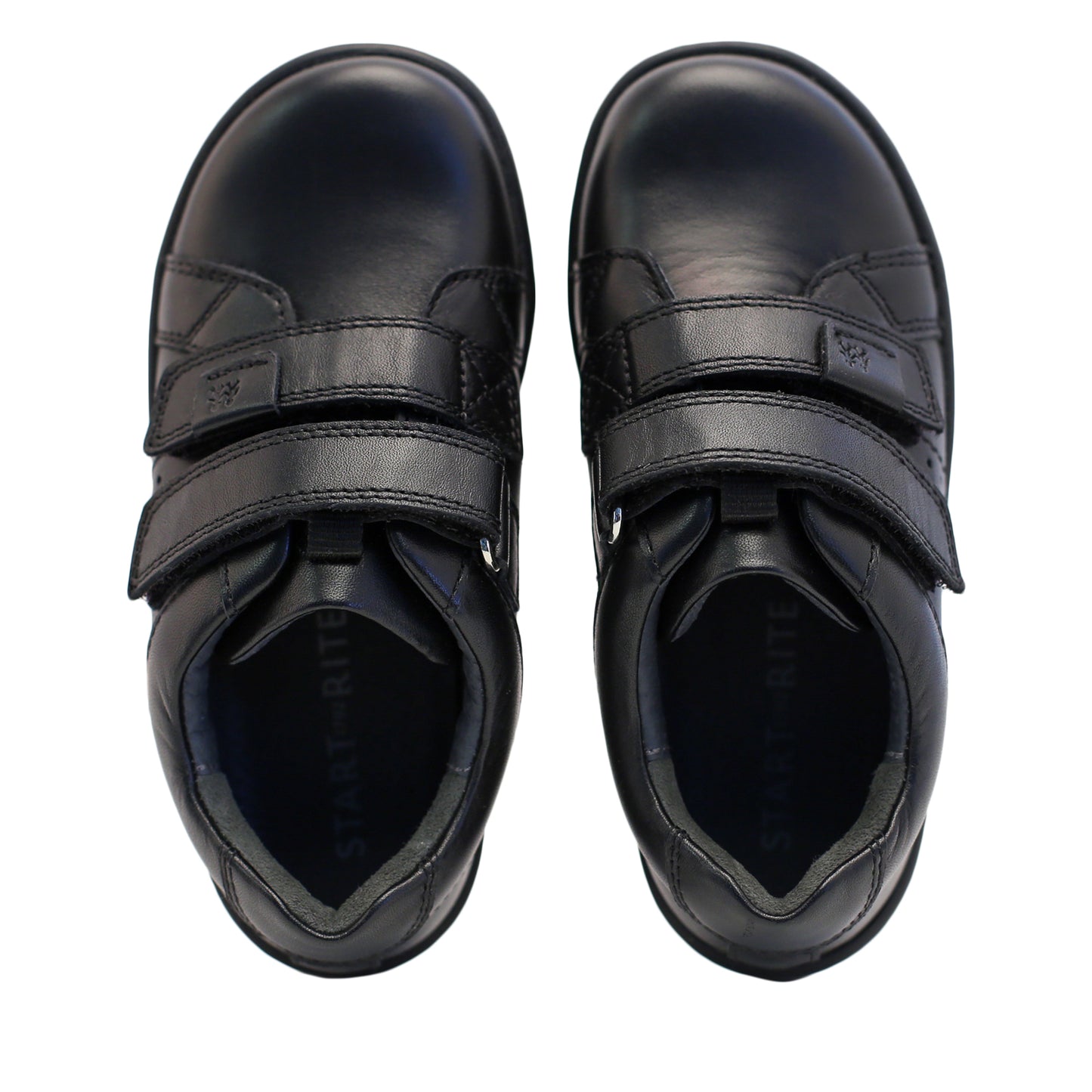 Explore Soft Black Leather Boy's First School Shoe