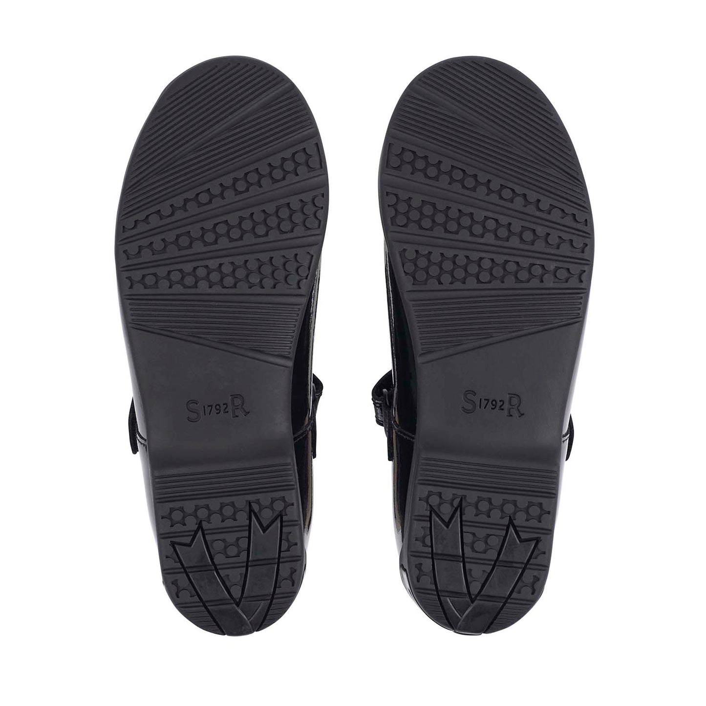 Leapfrog Black Patent Leather T-Bar Girls School Shoe