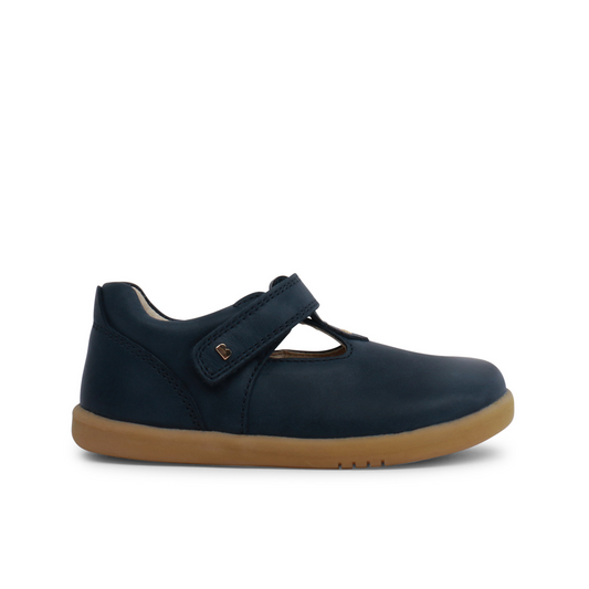 IW Louise T-bar Shoe in Navy Leather
