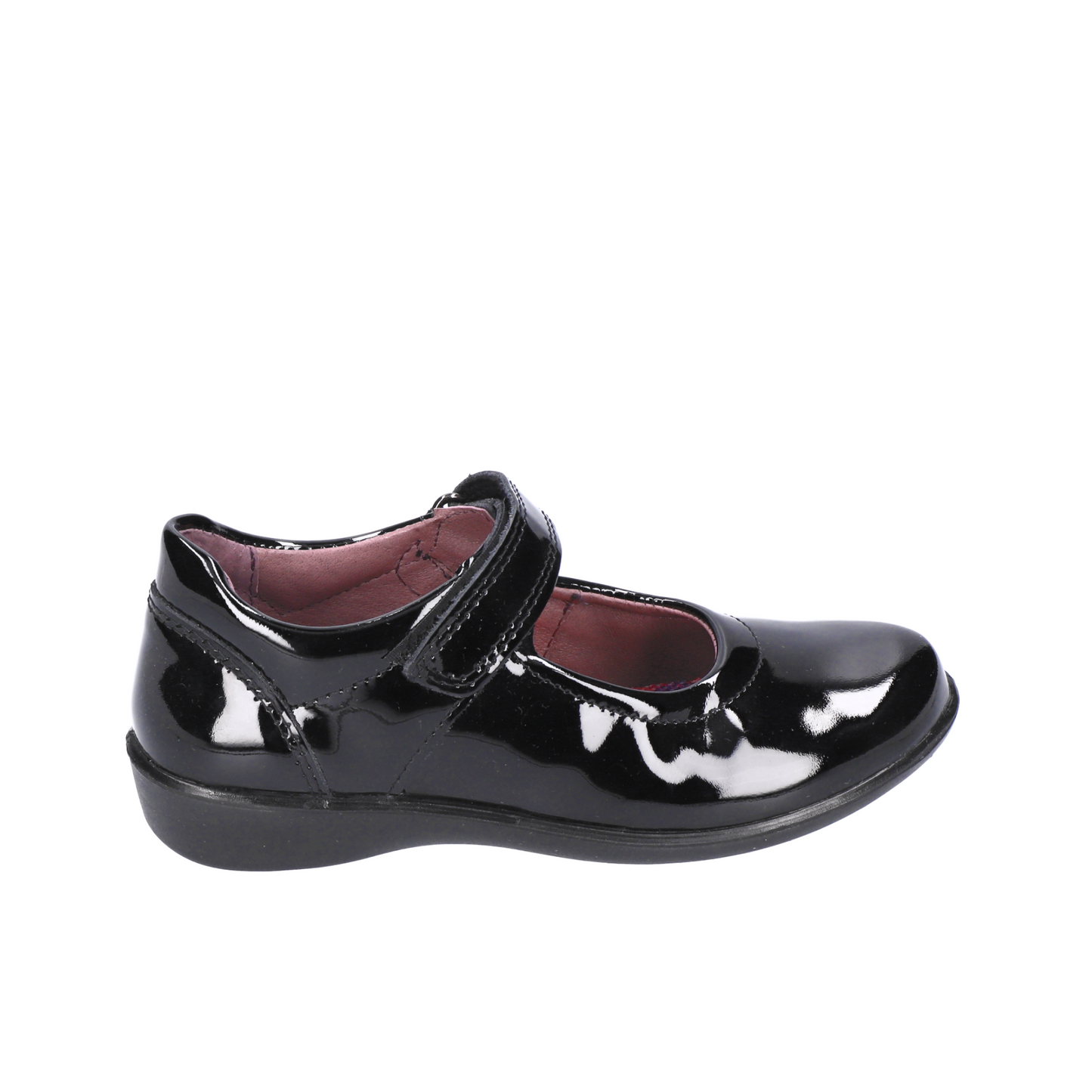Beth Black Patent Girl's School Shoe