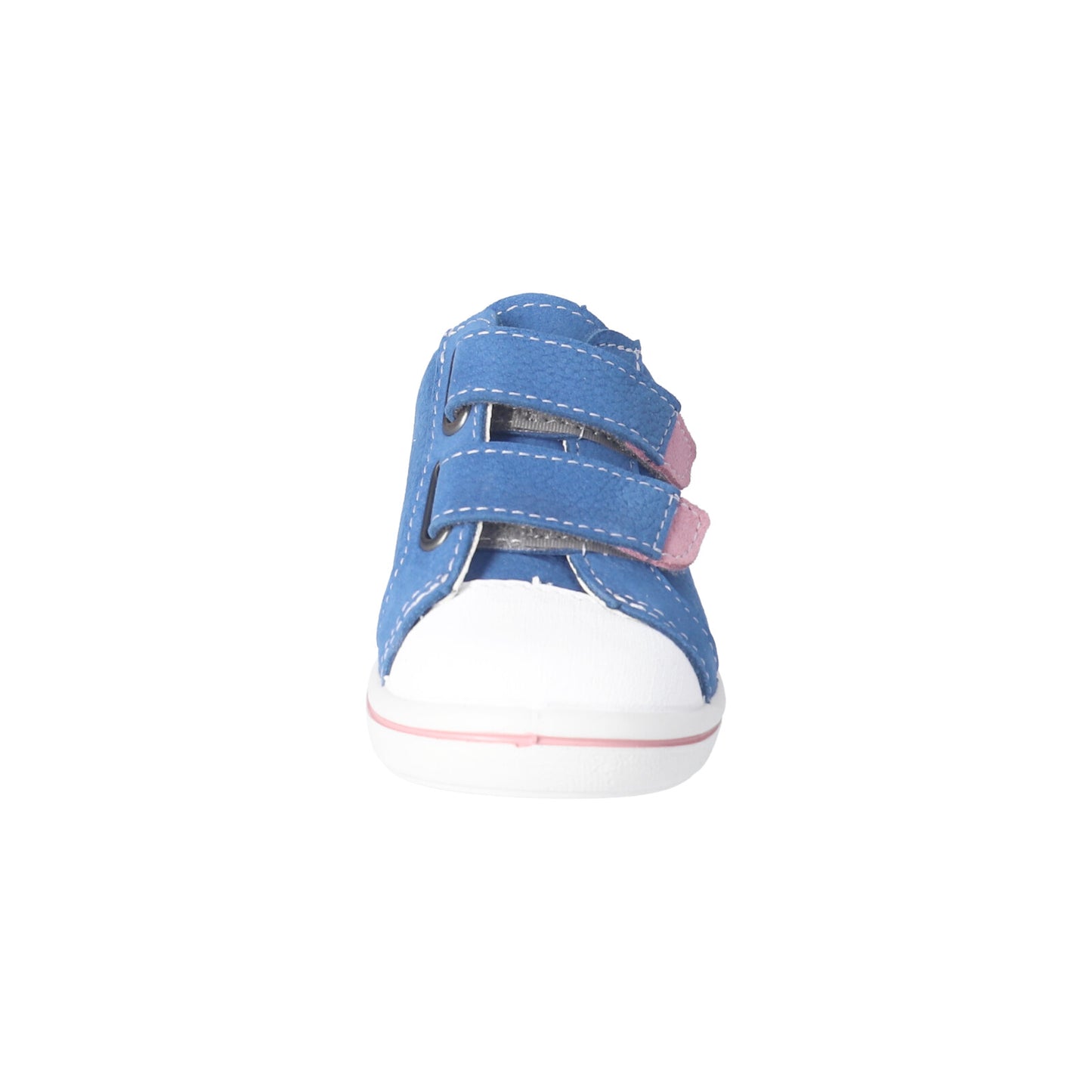 Nippy Leather Sneaker Shoe in Sky Blue and Pink