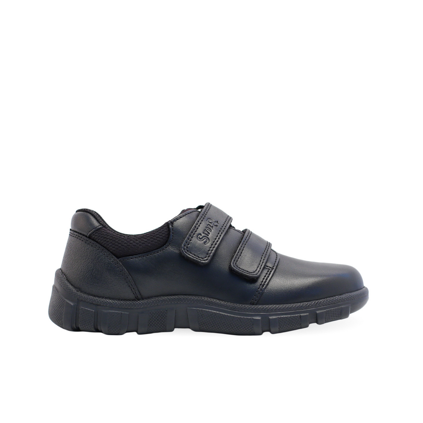 Origin Black Leather Boy's School Shoe