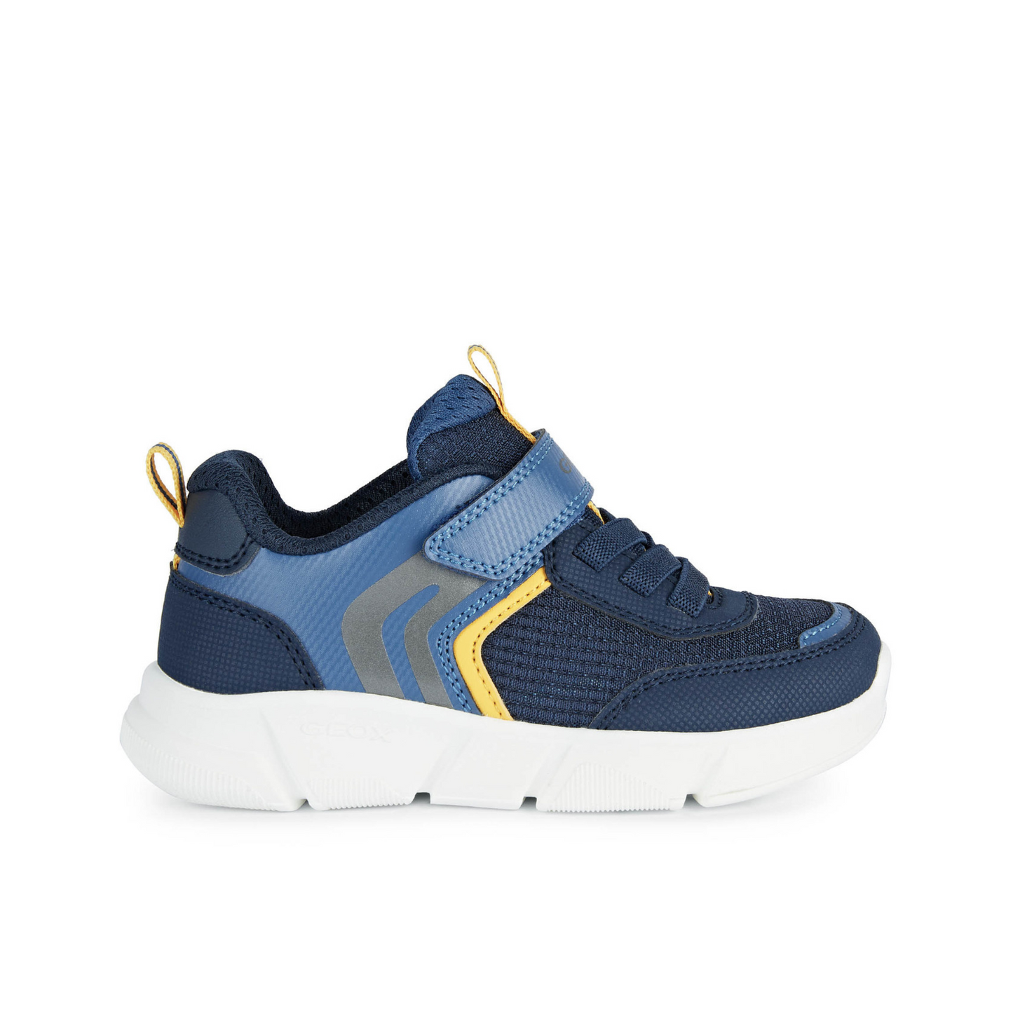 Aril Boy's Trainer in Navy/Yellow