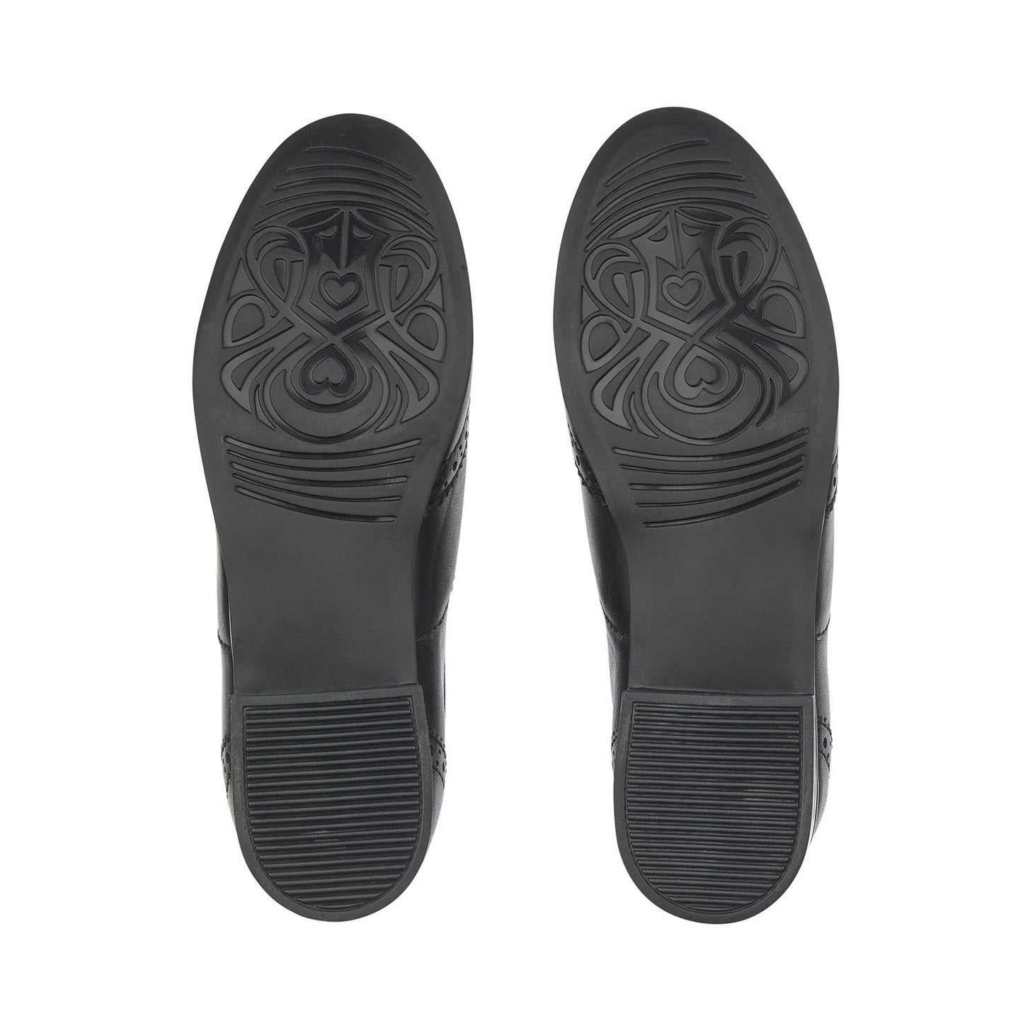 Matilda Black Leather Lace-up Girls School Shoe