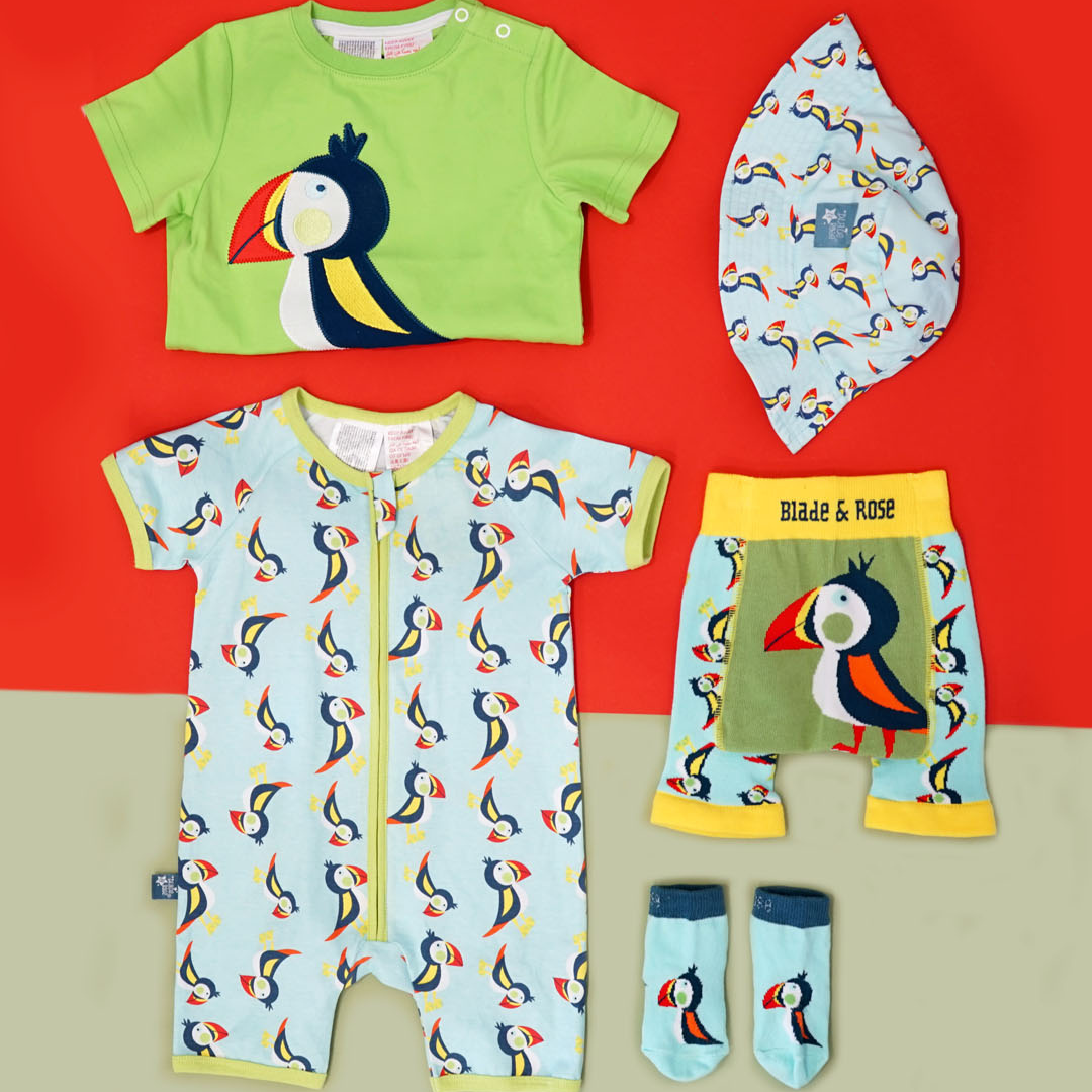 Summer Shortie Finley The Puffin Romper