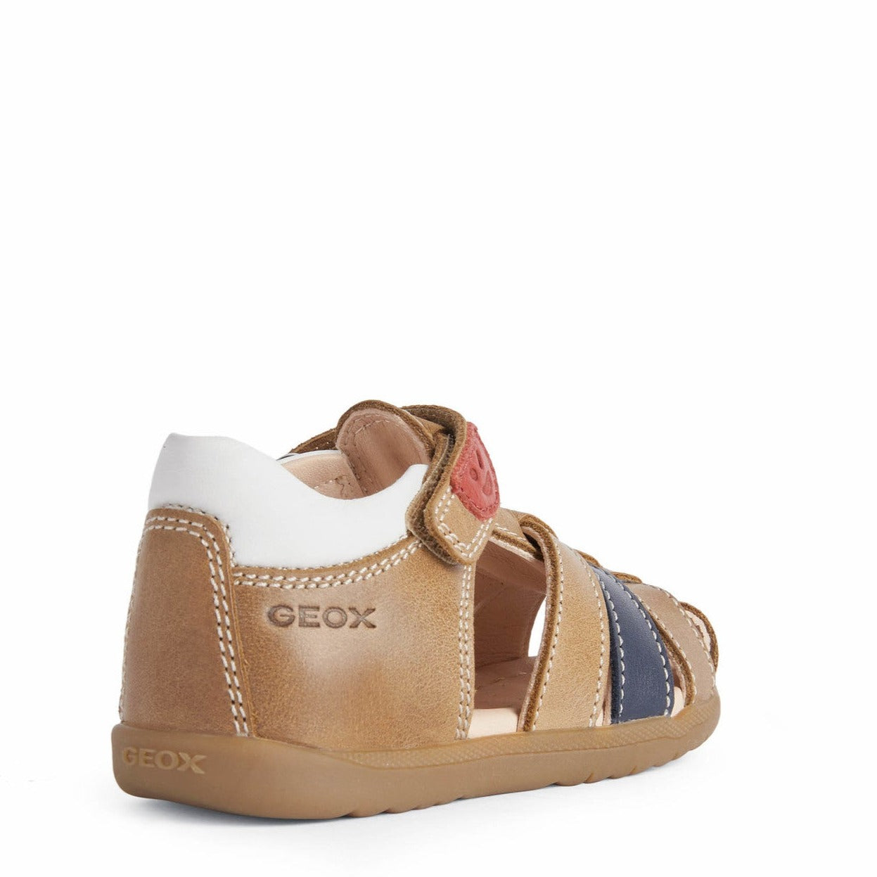 Baby Macchia Caramel Leather Sandal