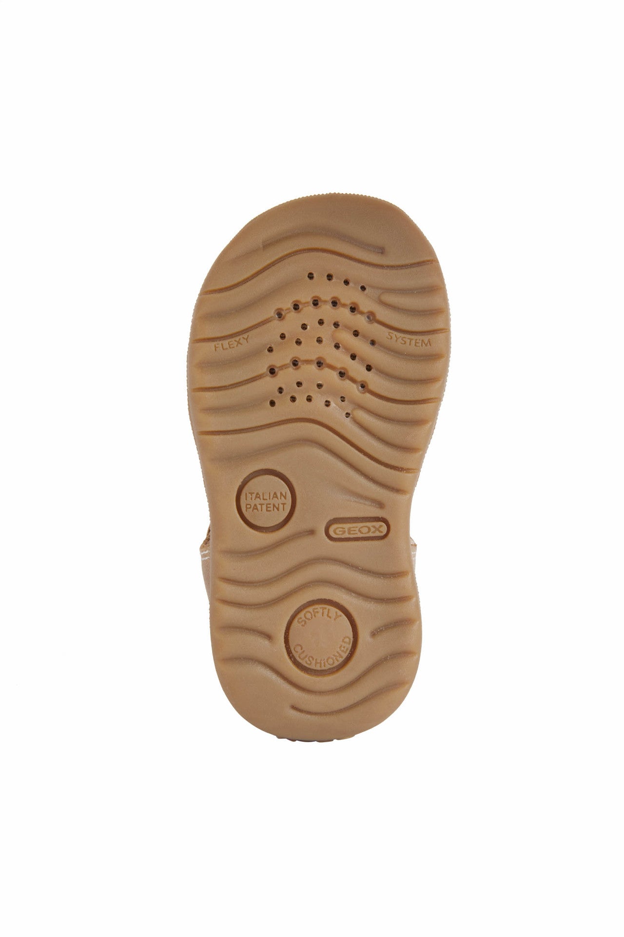 Baby Macchia Caramel Leather Sandal
