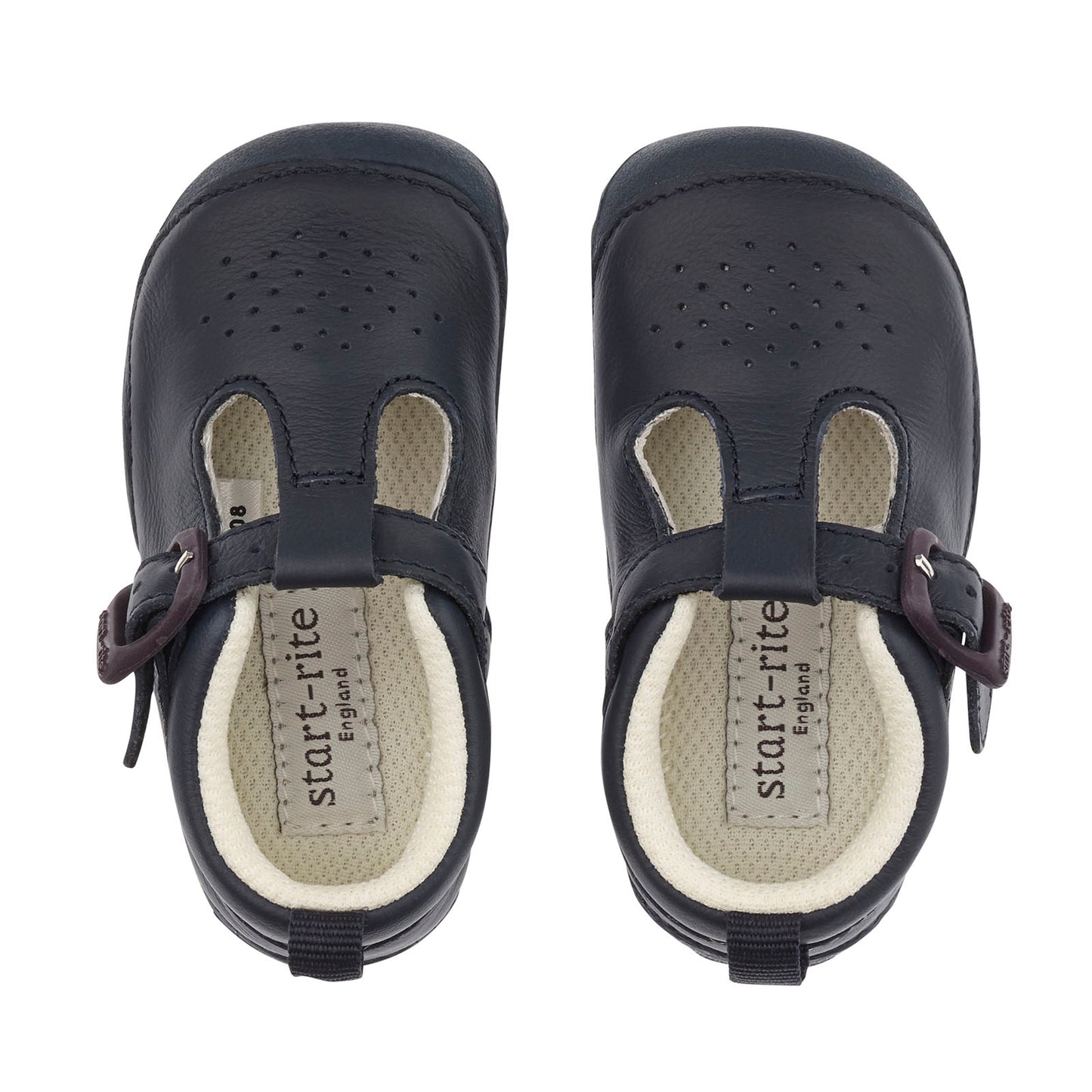 Baby Jack T-Bar Pre-Walker in Navy Leather