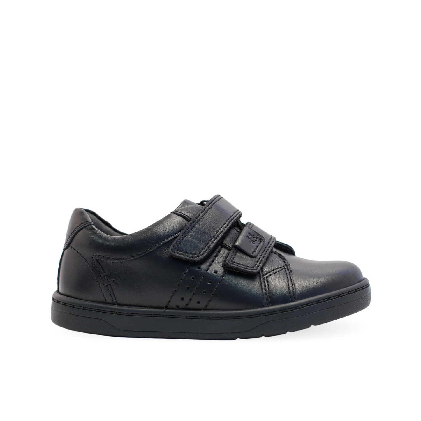 Explore Soft Black Leather Boy's First School Shoe
