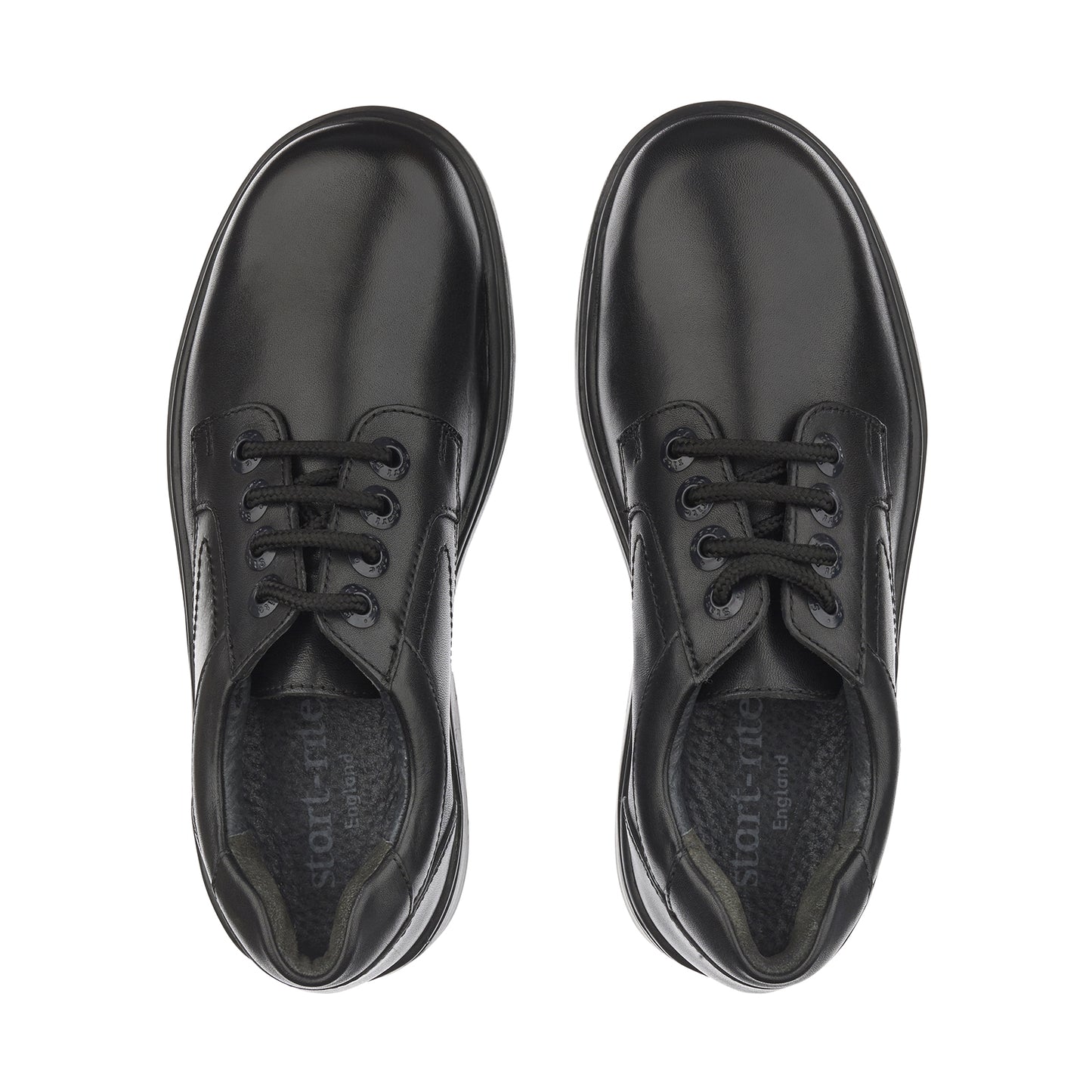 Isaac Black Leather Lace-up Boy’s Shoe