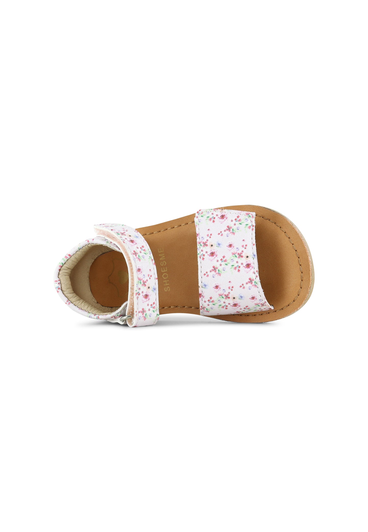 Classic Pink Flowers Leather Sandal