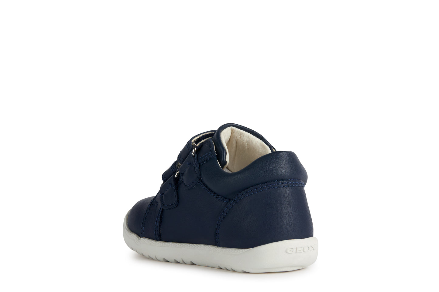 Macchia Baby's Navy Leather First Shoe