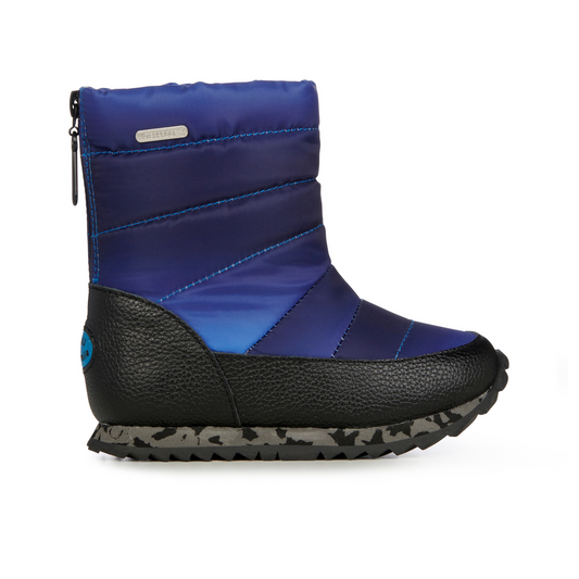 Tarlo Waterproof Merino Wool Lined Kid's Snow Boot in Midnight Ombre