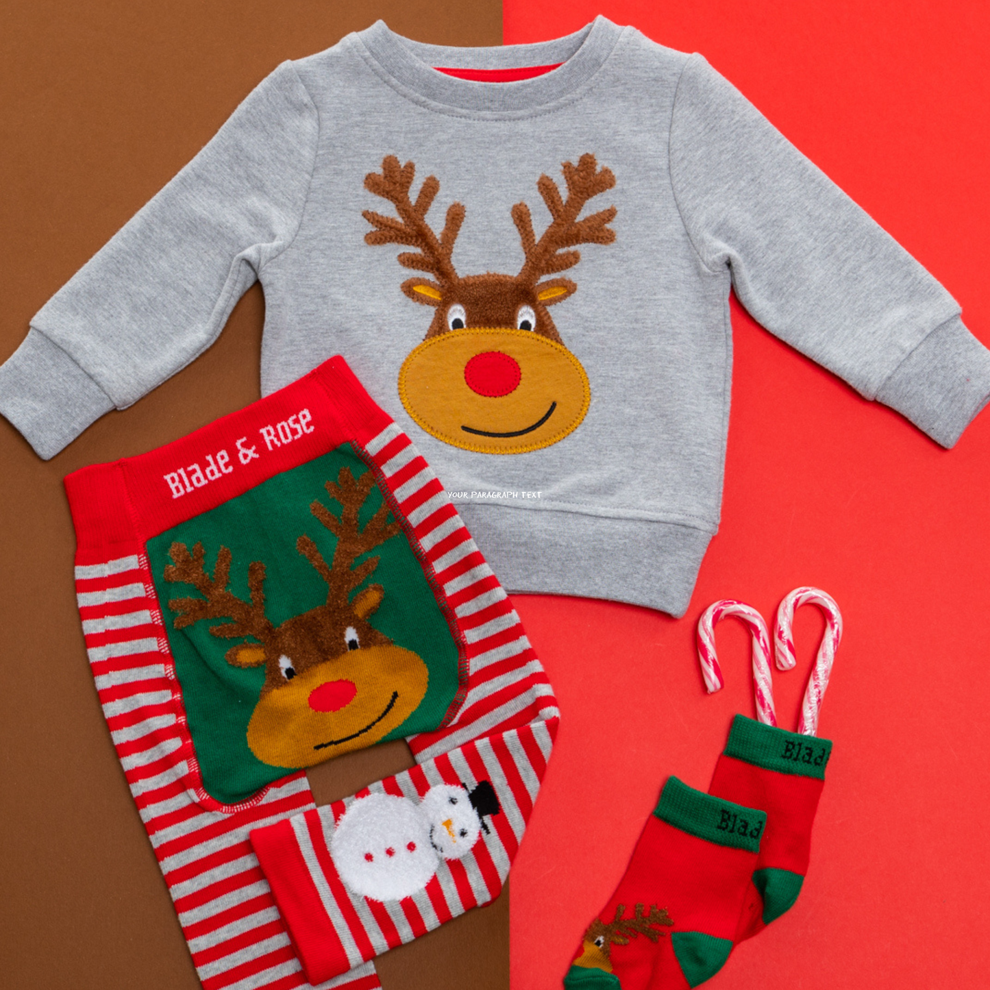 Festive Reindeer Leggings