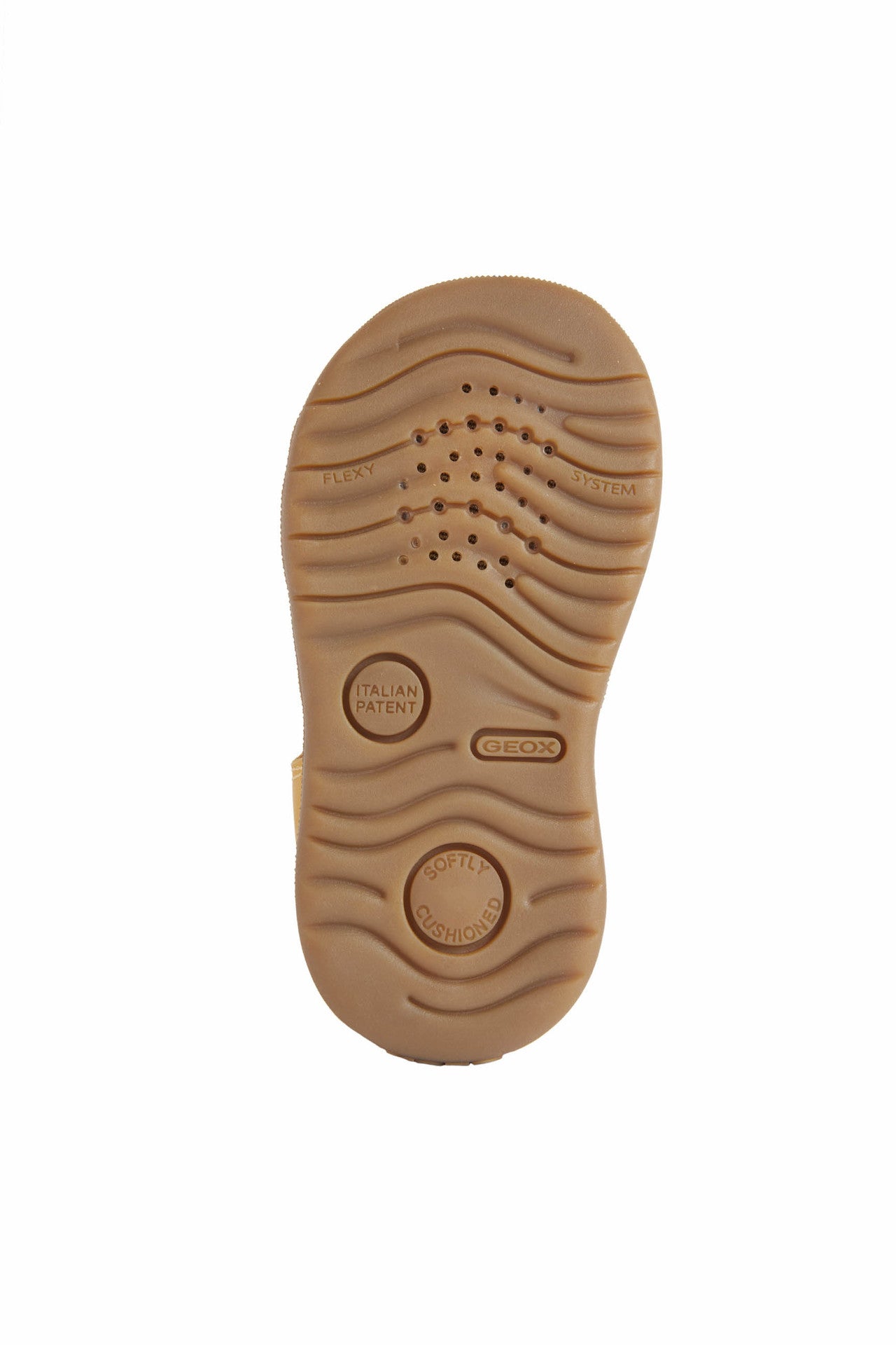 Baby Macchia Ochre Yellow Leather Sandal