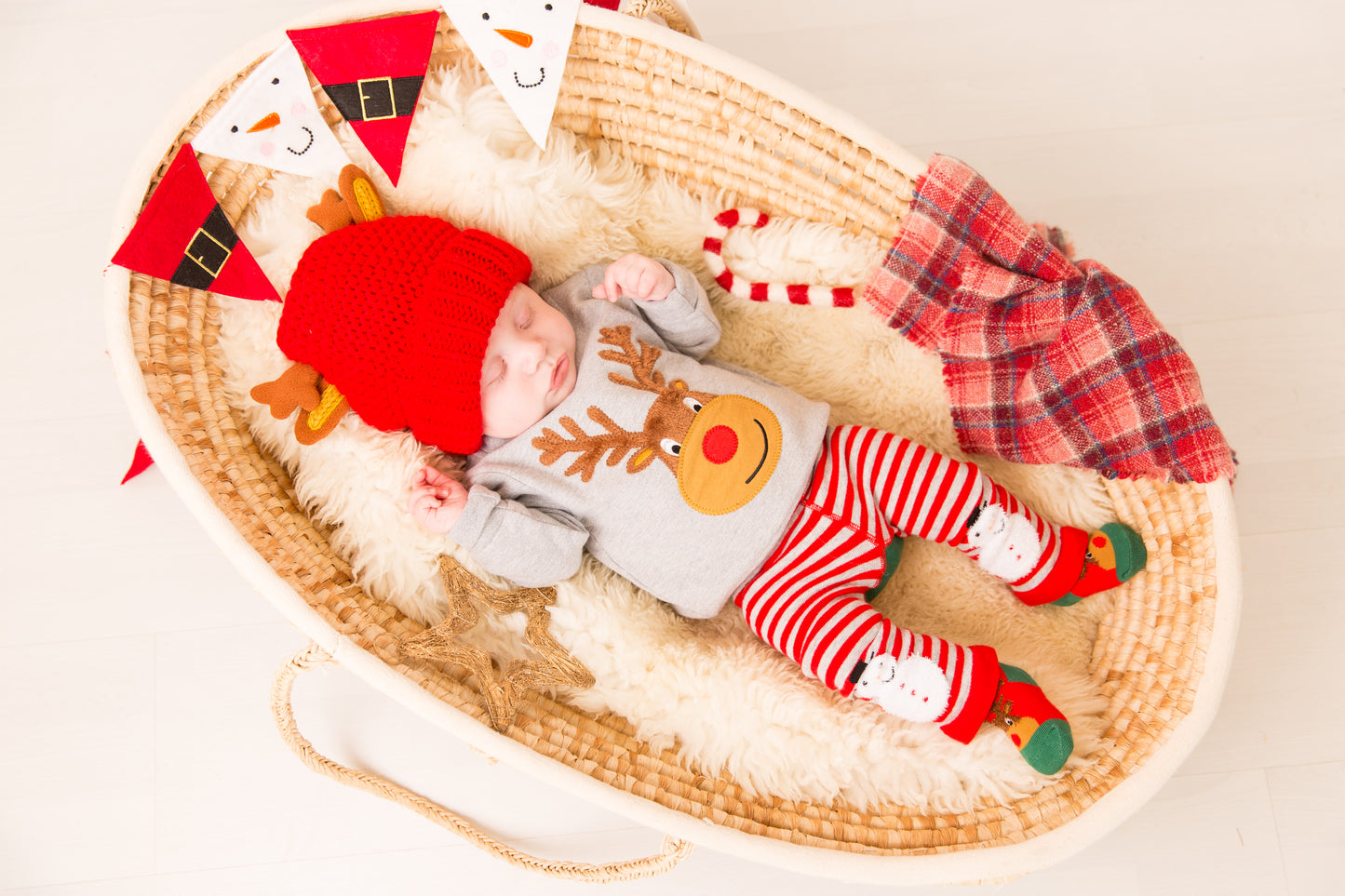Festive Reindeer Christmas Hat