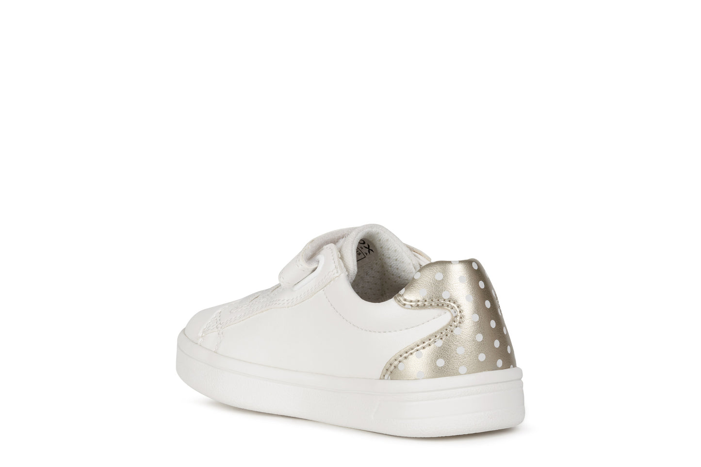 DJ Rock Girl's Sneaker in White/Gold