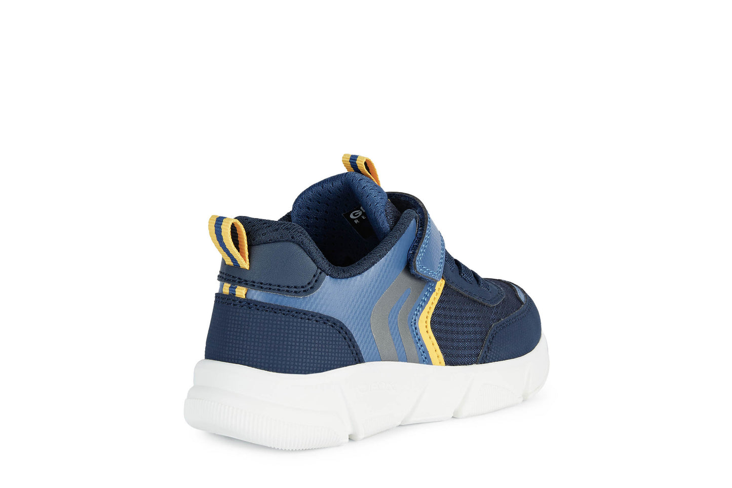 Aril Boy's Trainer in Navy/Yellow