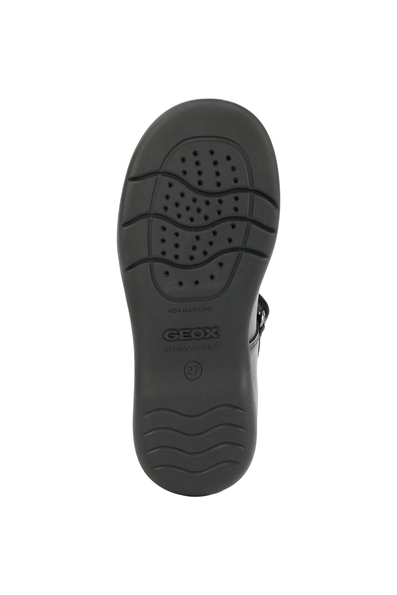 Naimara Black Leather T-Bar Girl's School Shoe