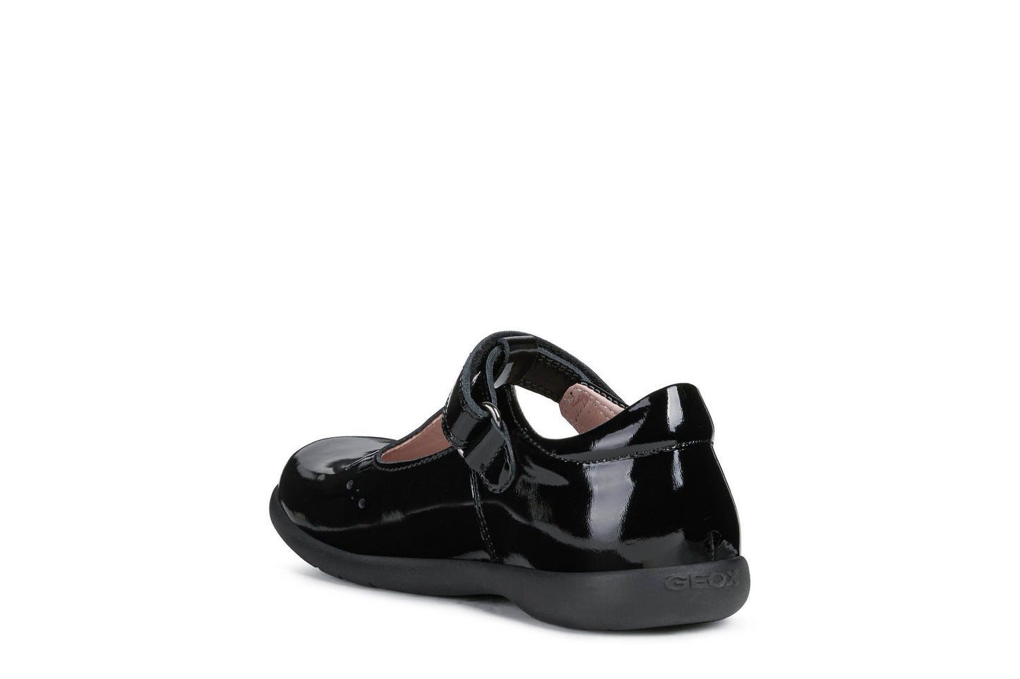 Naimara Black Patent T-Bar Girl's School Shoe
