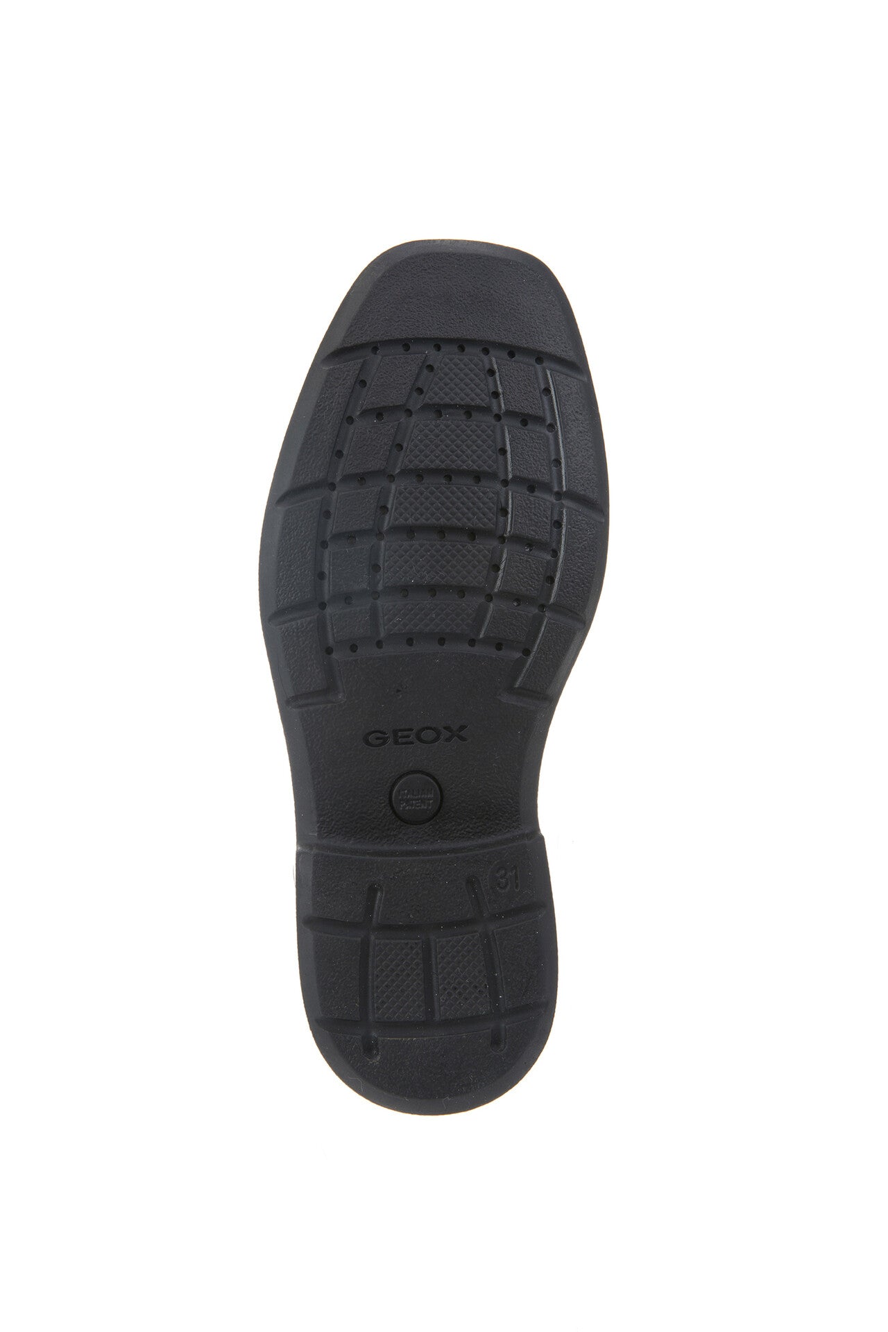 Federico C Black Leather-Lace-up Boys School Shoe