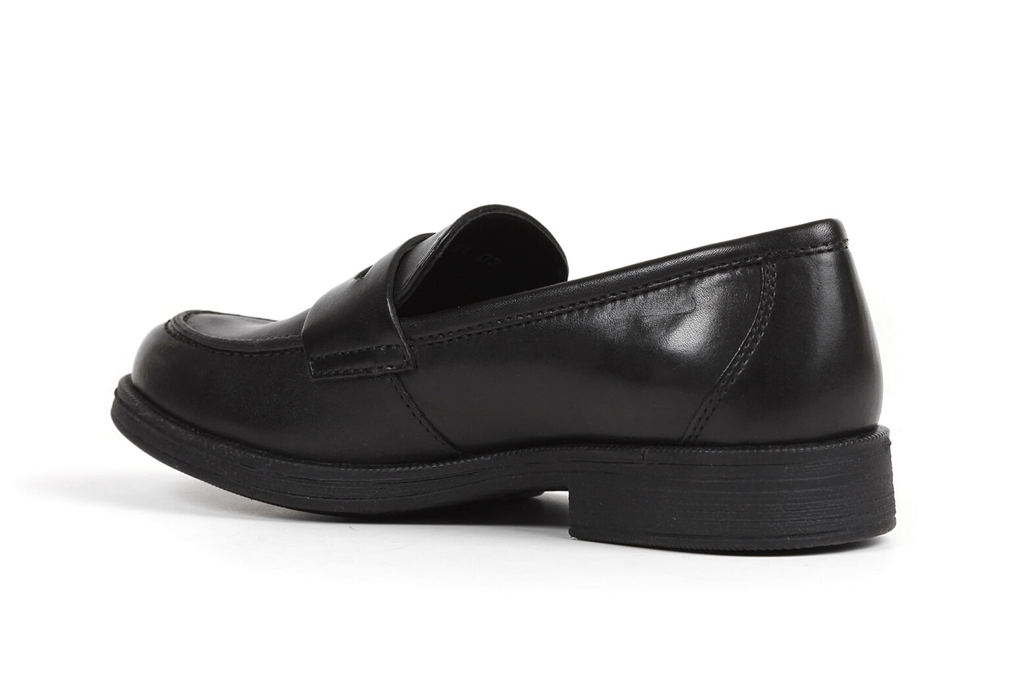 Agata Loafer Black Leather Girls School Shoe