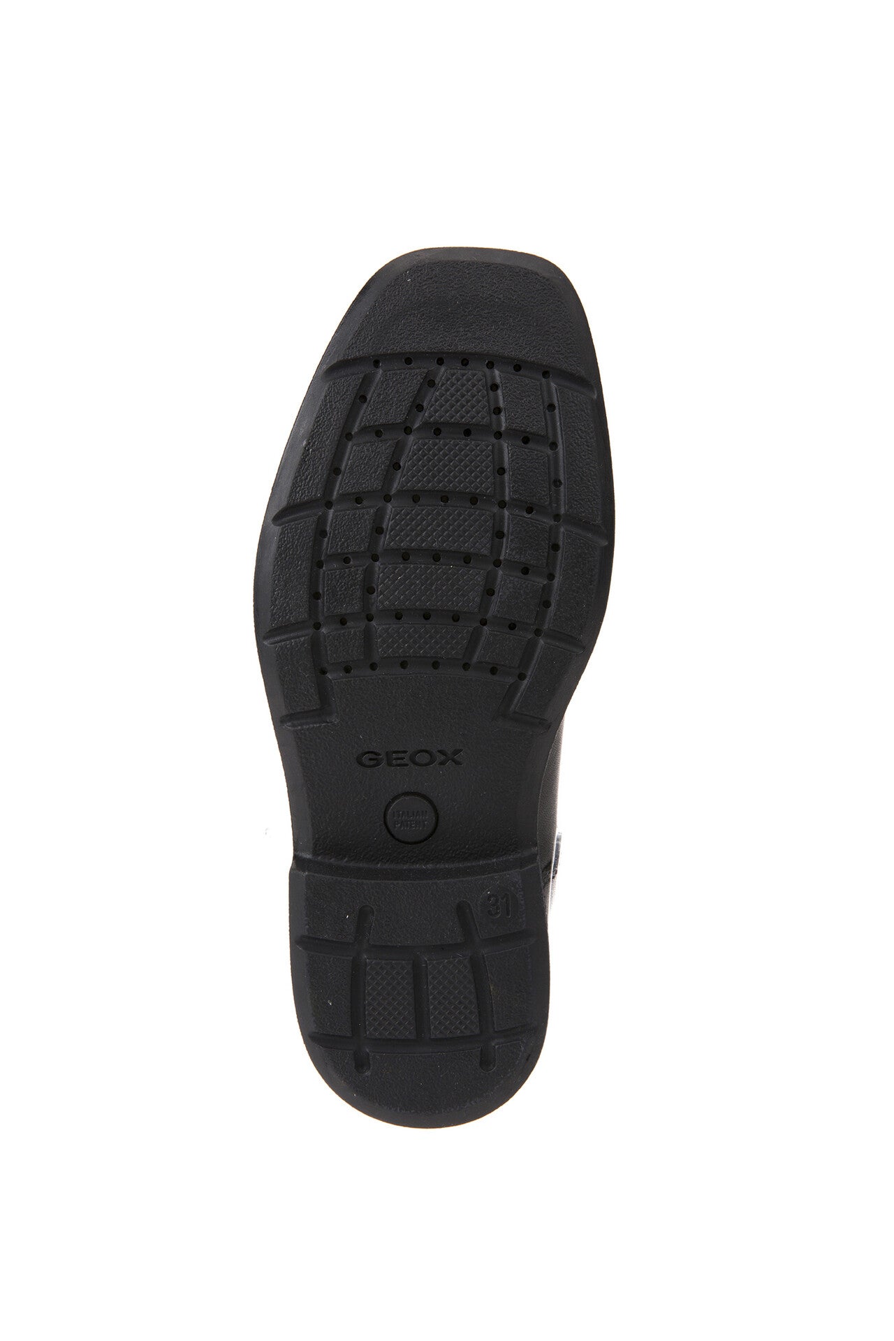 Federico H Black Leather Lace-up Boys School Shoe