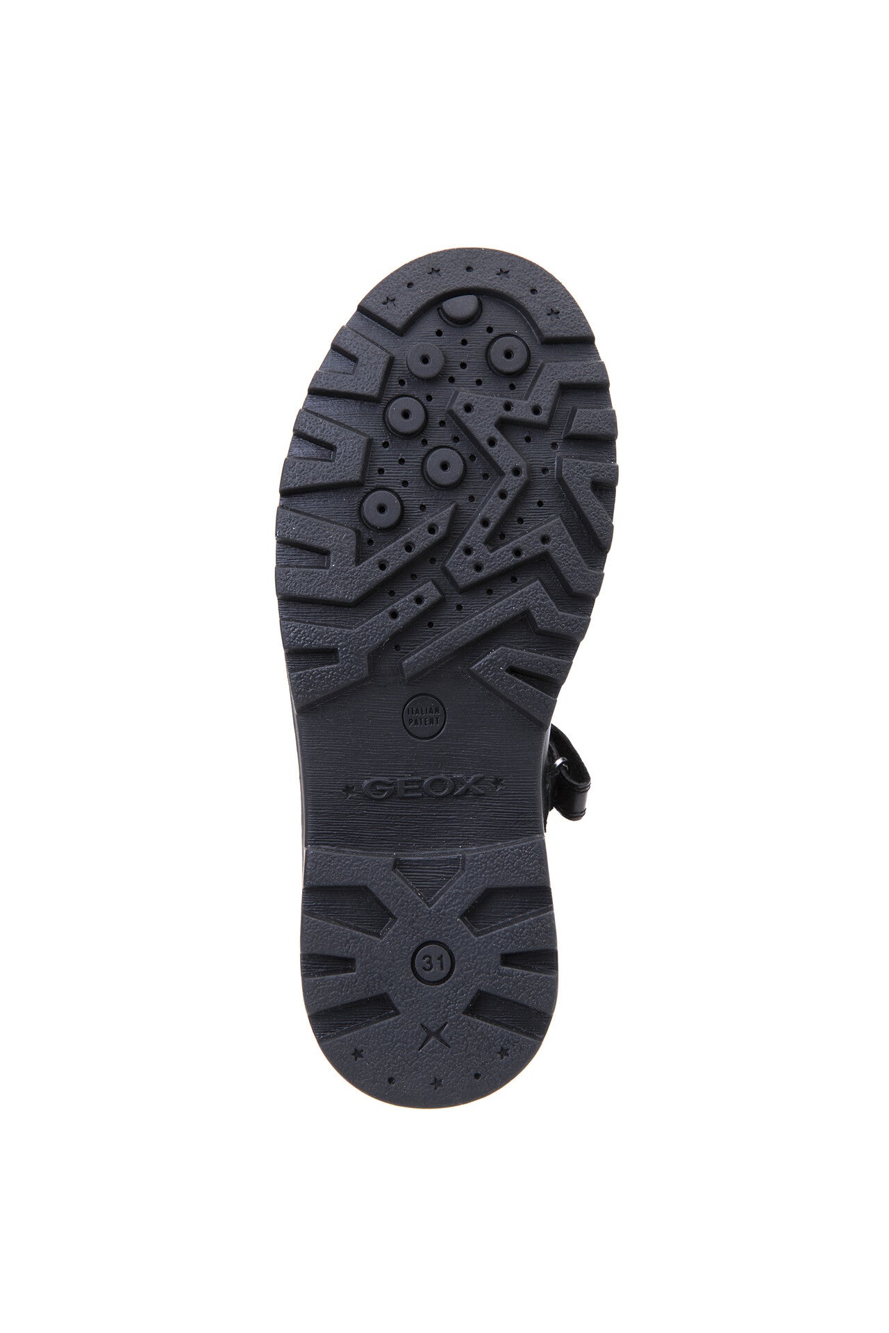 Casey Mary Jane Black Leather Girl's School Shoe