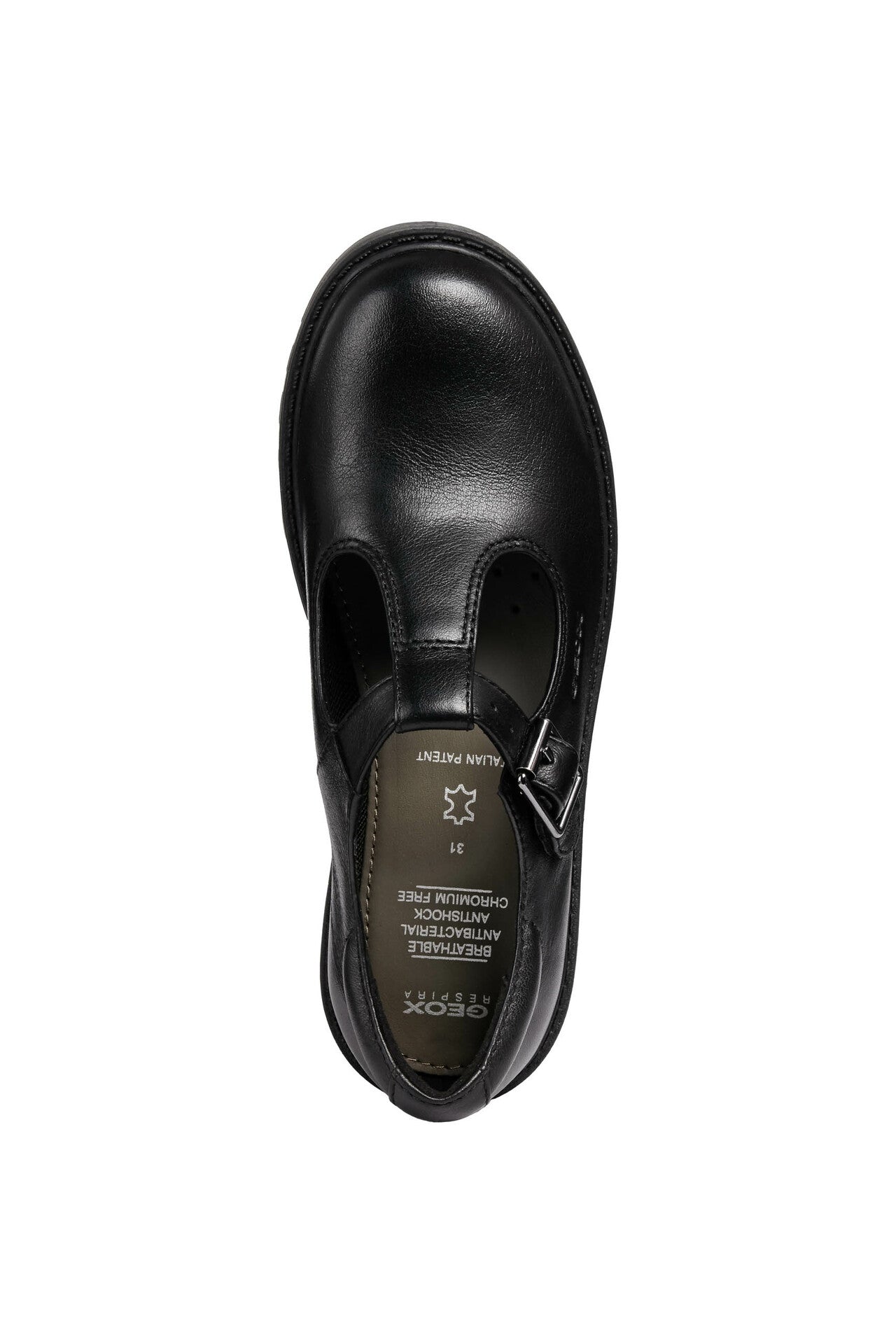 Casey T-Bar Girl's School Shoe
