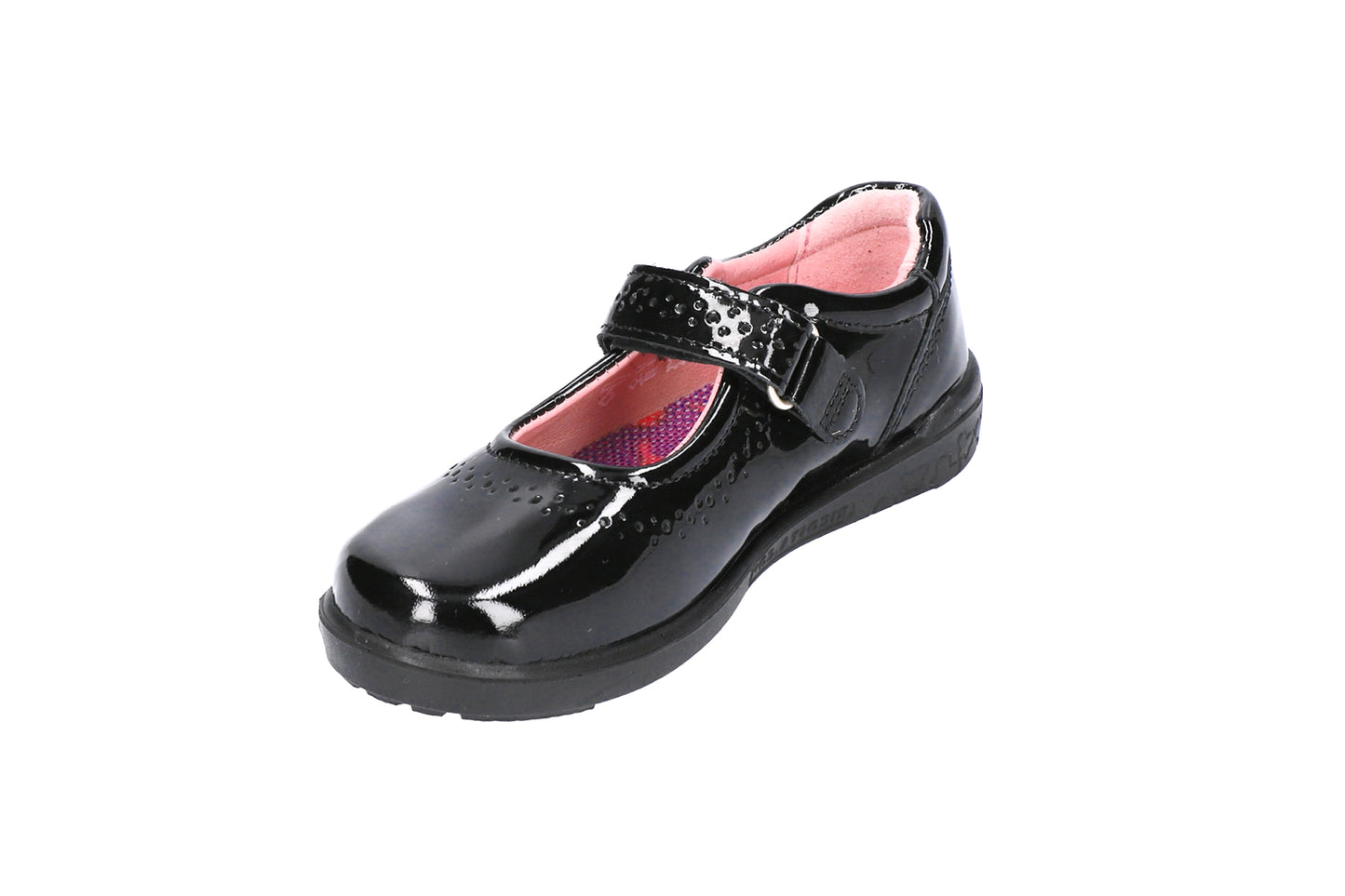 Lillia Black Patent Leather Girls School Shoe